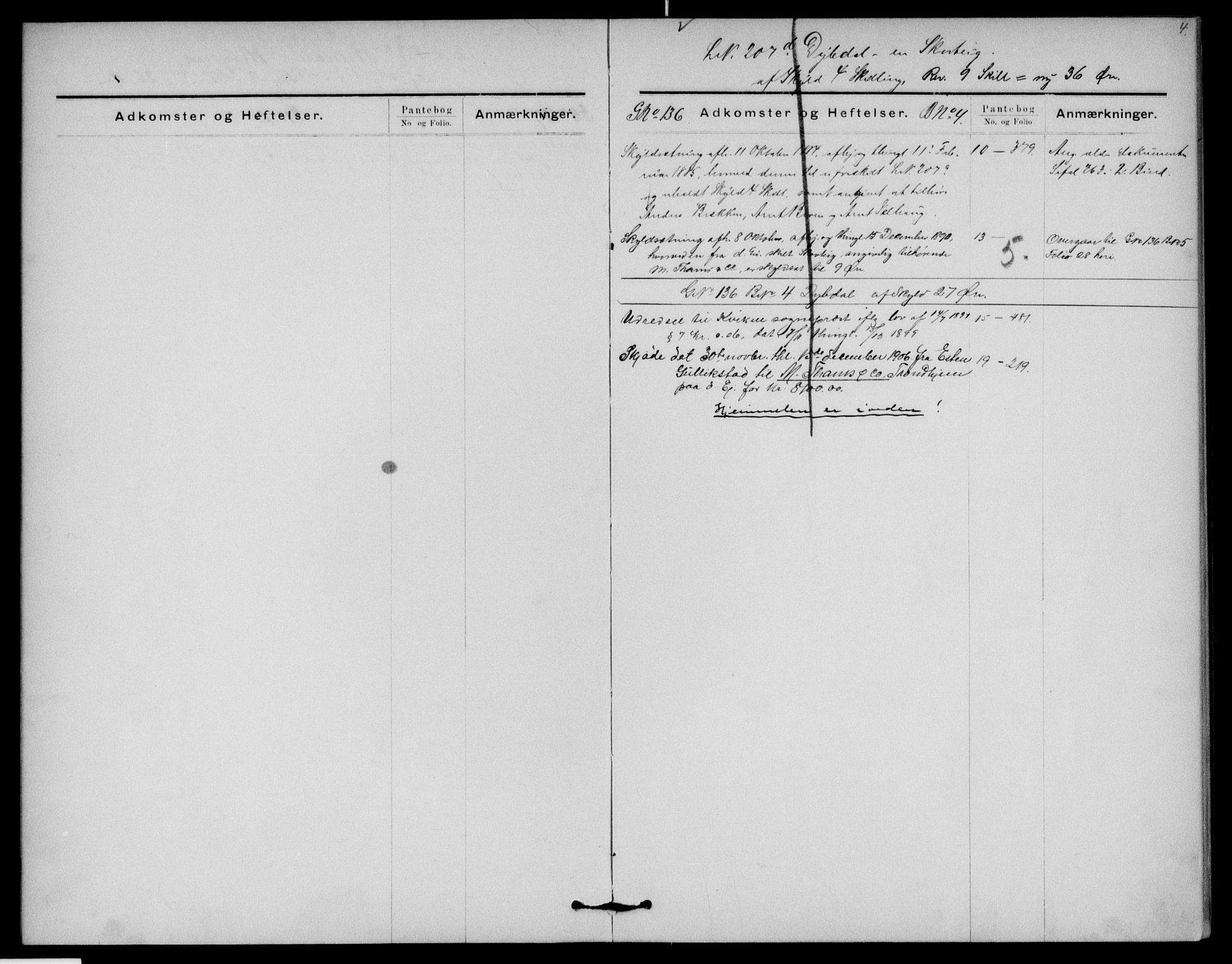 Nord-Østerdal tingrett, SAH/TING-020/H/Ha/Hai/L0056: Mortgage register no. 3, 1884-1910, p. 4