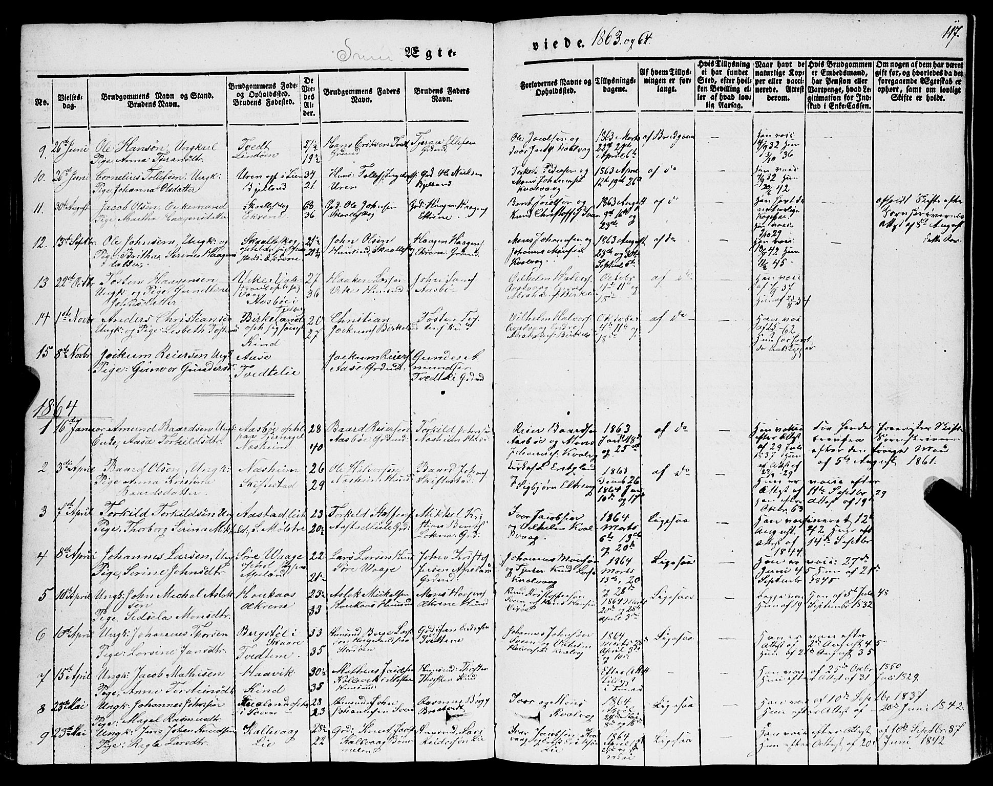 Sveio Sokneprestembete, SAB/A-78501/H/Hab: Parish register (copy) no. A 1, 1851-1865, p. 117