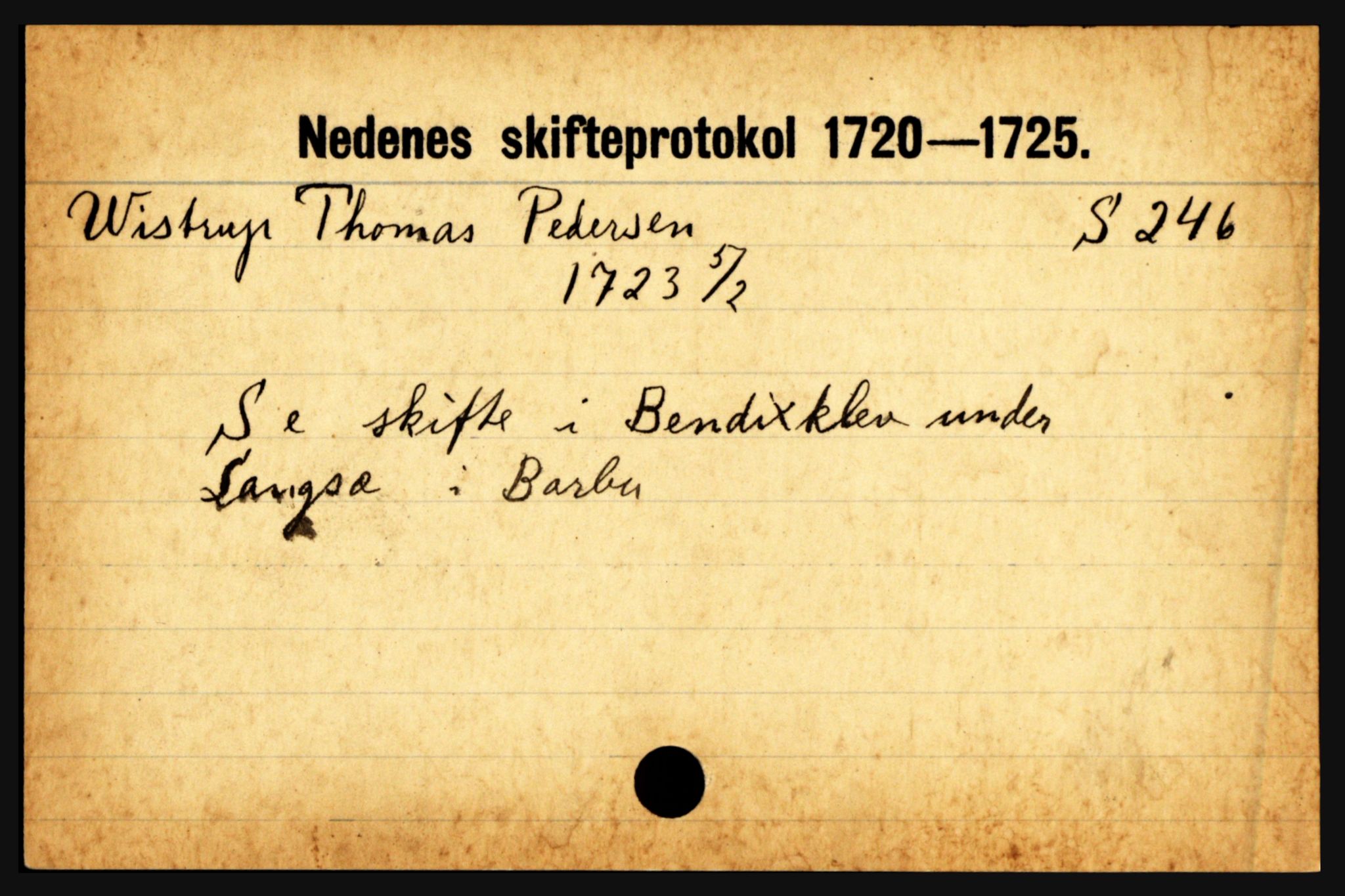 Nedenes sorenskriveri før 1824, AV/SAK-1221-0007/H, p. 33213