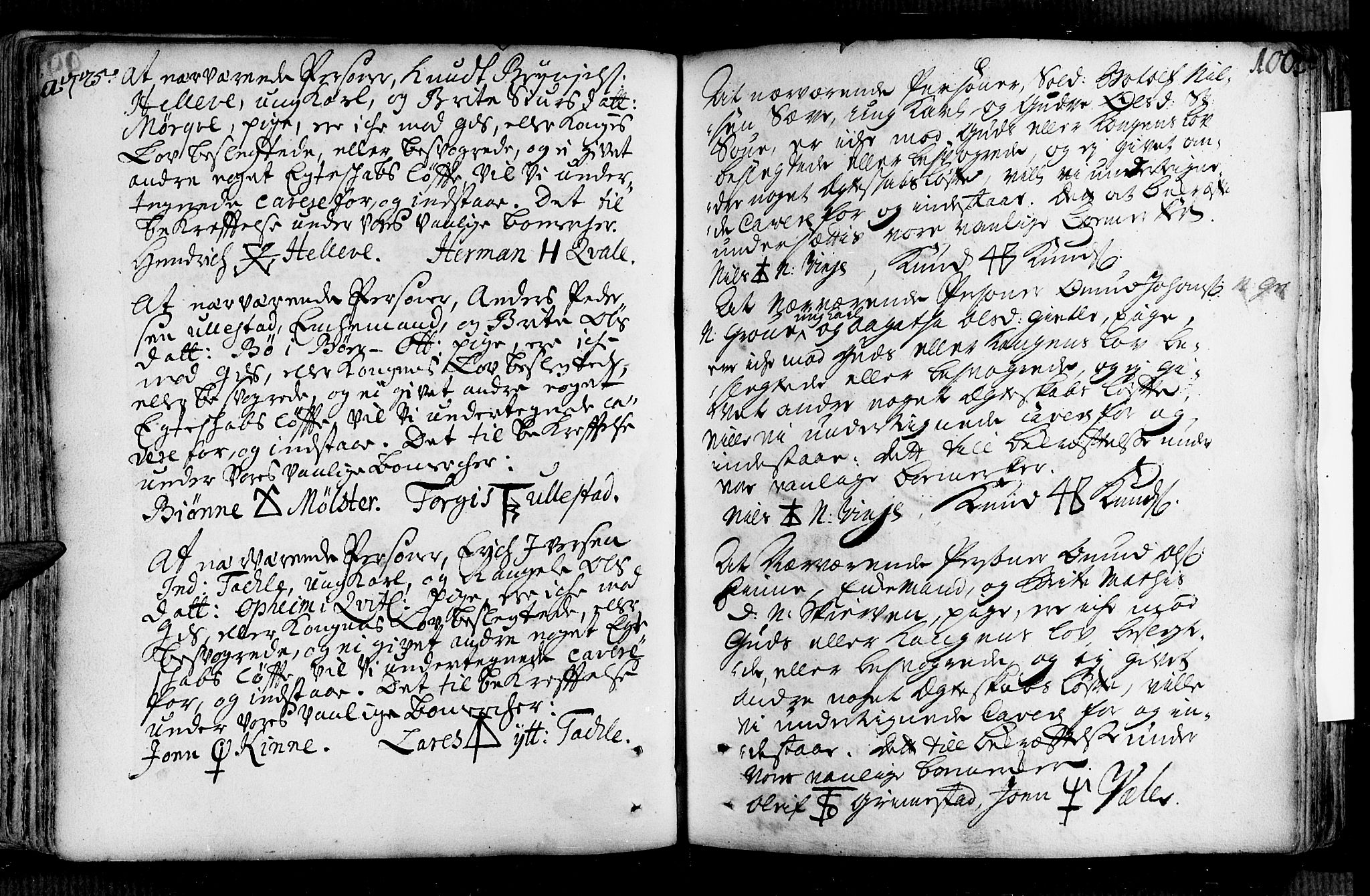 Voss sokneprestembete, AV/SAB-A-79001/H/Haa: Parish register (official) no. A 2, 1709-1730, p. 100