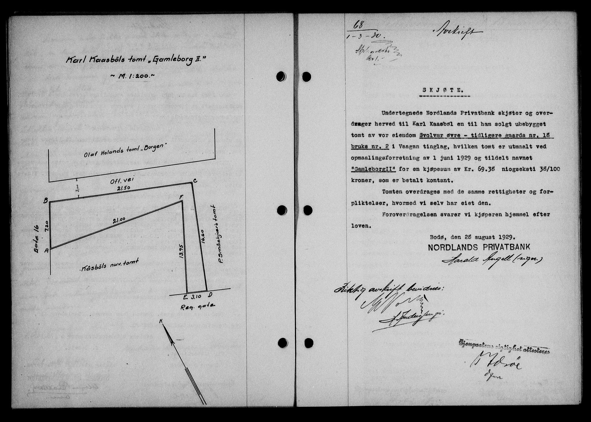 Lofoten sorenskriveri, SAT/A-0017/1/2/2C/L0021b: Mortgage book no. 21b, 1930-1930, Deed date: 01.03.1930
