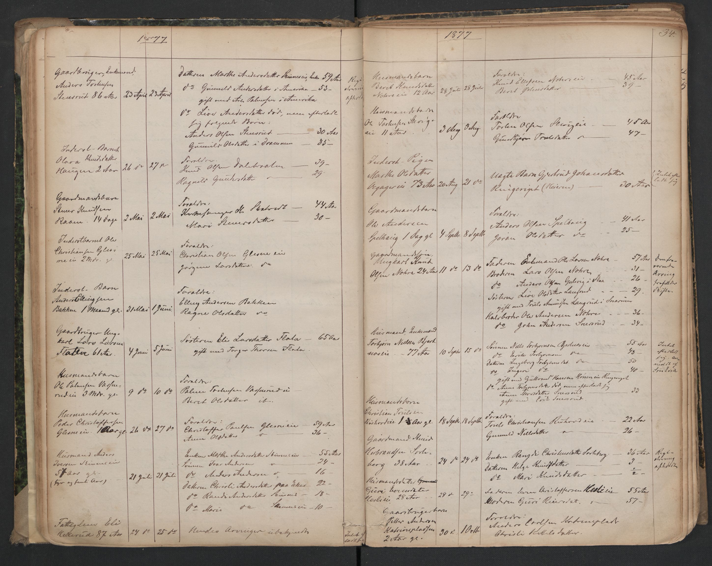 Krødsherad lensmannskontor, AV/SAKO-A-506/H/Ha/L0001: Dødsfallsprotokoll, 1820-1916