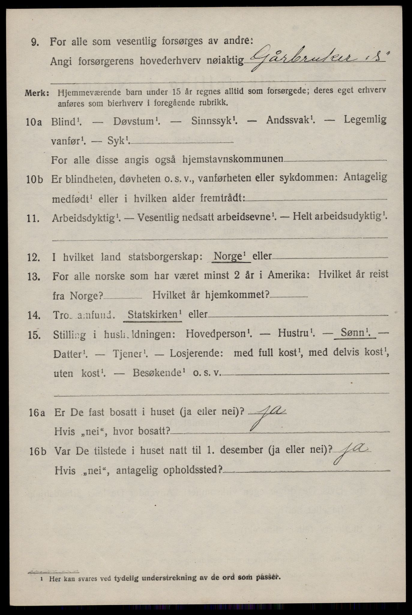 SAKO, 1920 census for Hjartdal, 1920, p. 2795