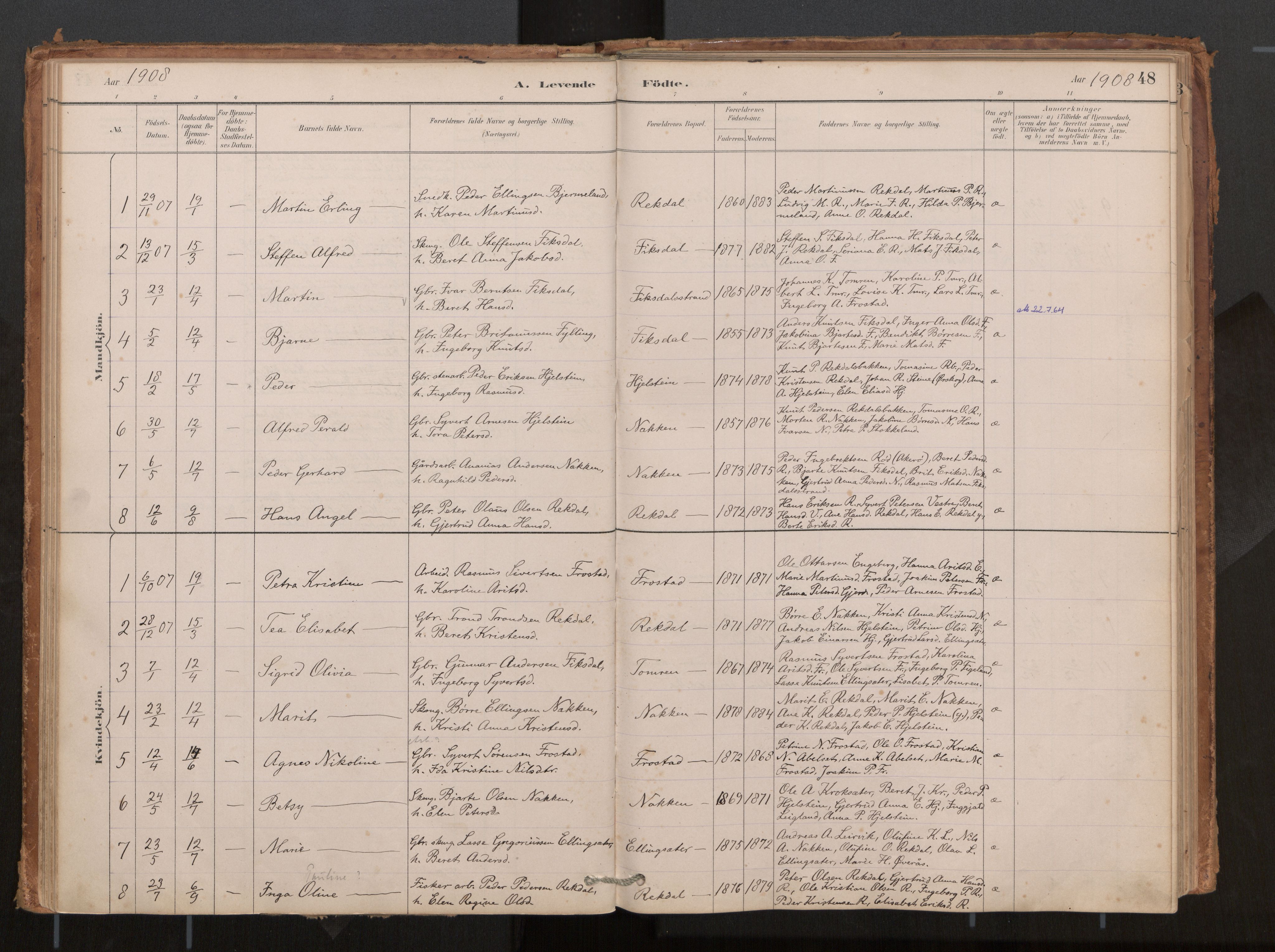 Ministerialprotokoller, klokkerbøker og fødselsregistre - Møre og Romsdal, AV/SAT-A-1454/540/L0540a: Parish register (official) no. 540A02, 1884-1908, p. 48