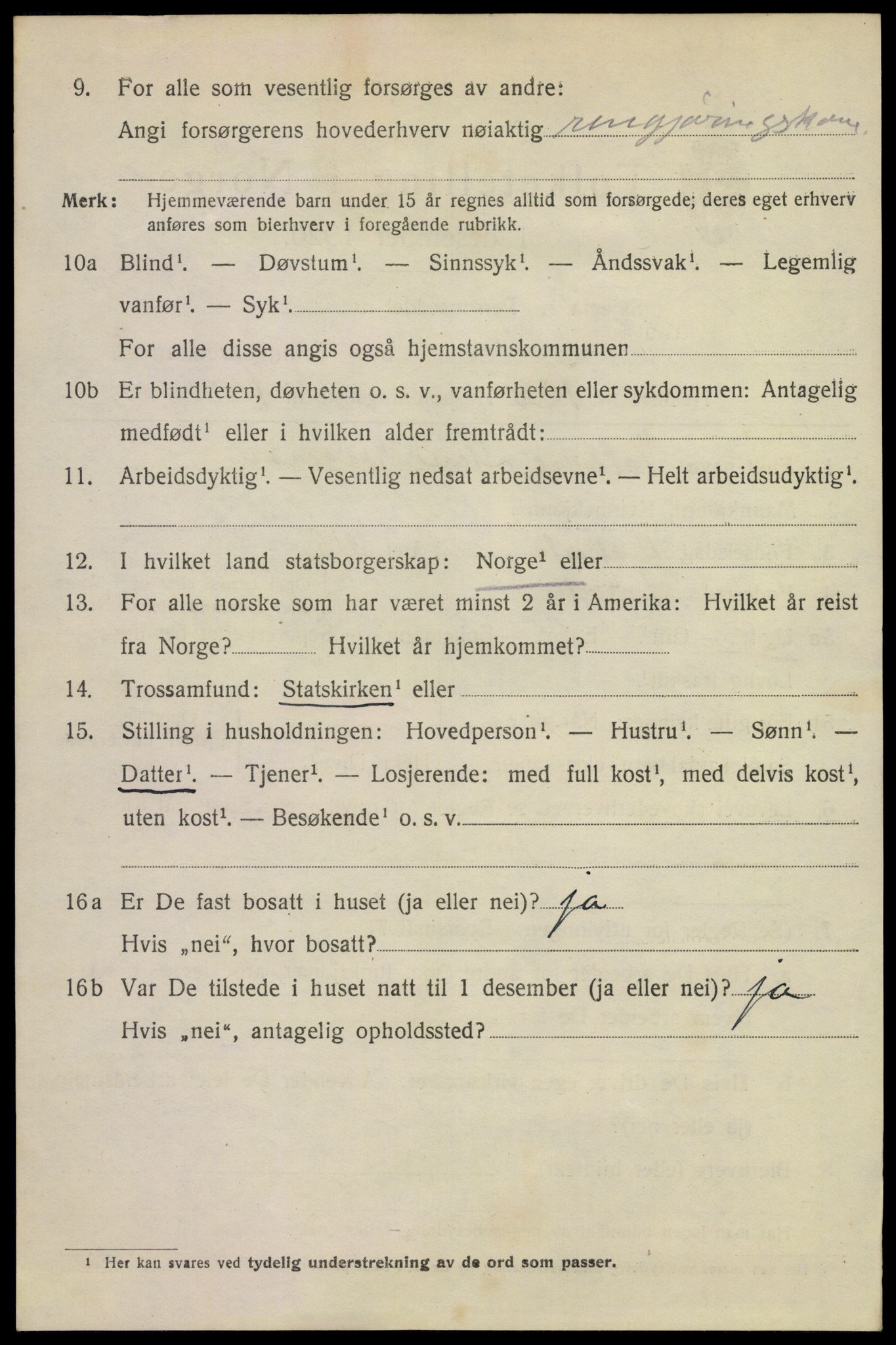 SAKO, 1920 census for Larvik, 1920, p. 12137