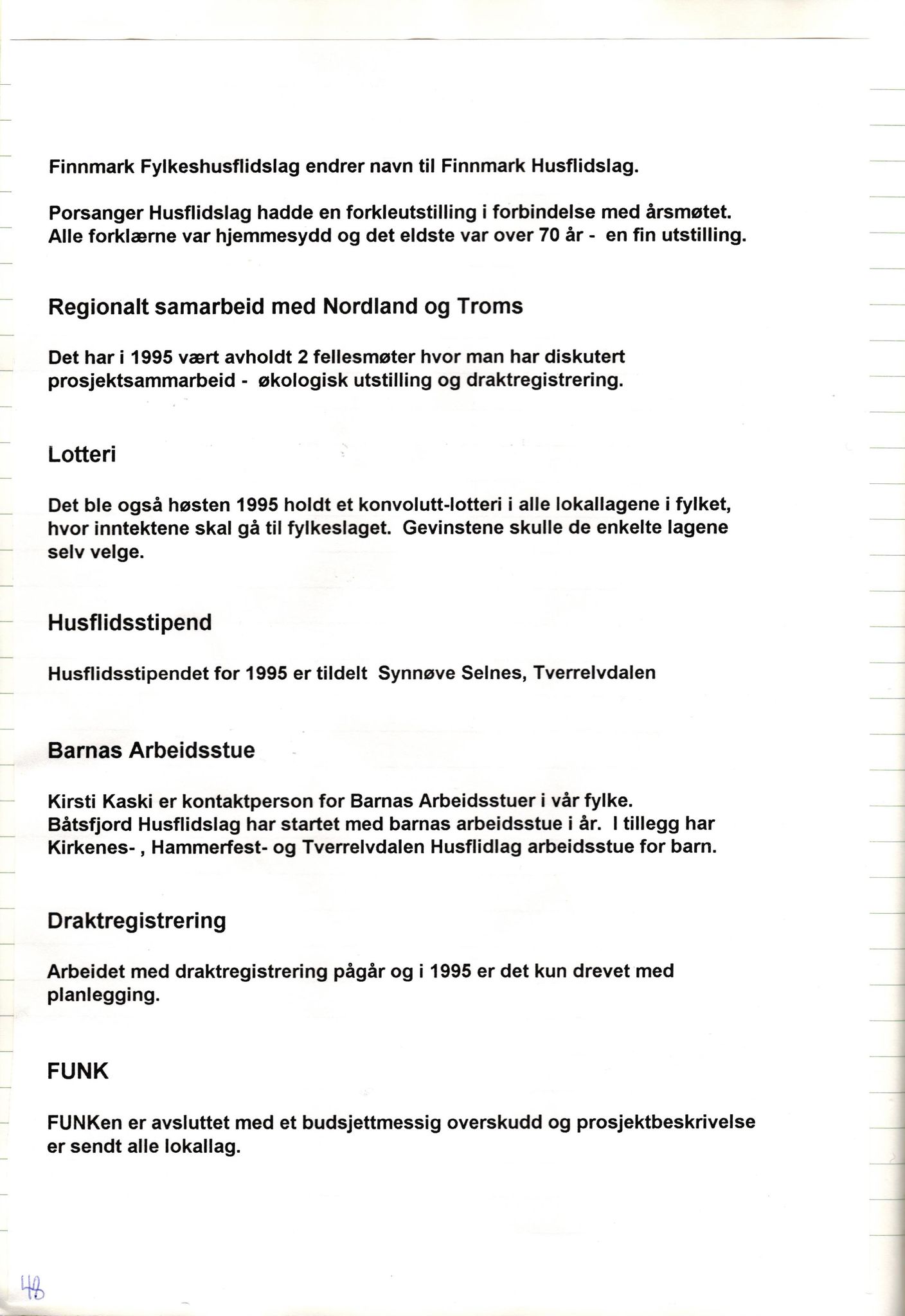 Finnmark Husflidslag, FMFB/A-1134/A/L0004: Møtebok, 1995-2000, p. 52