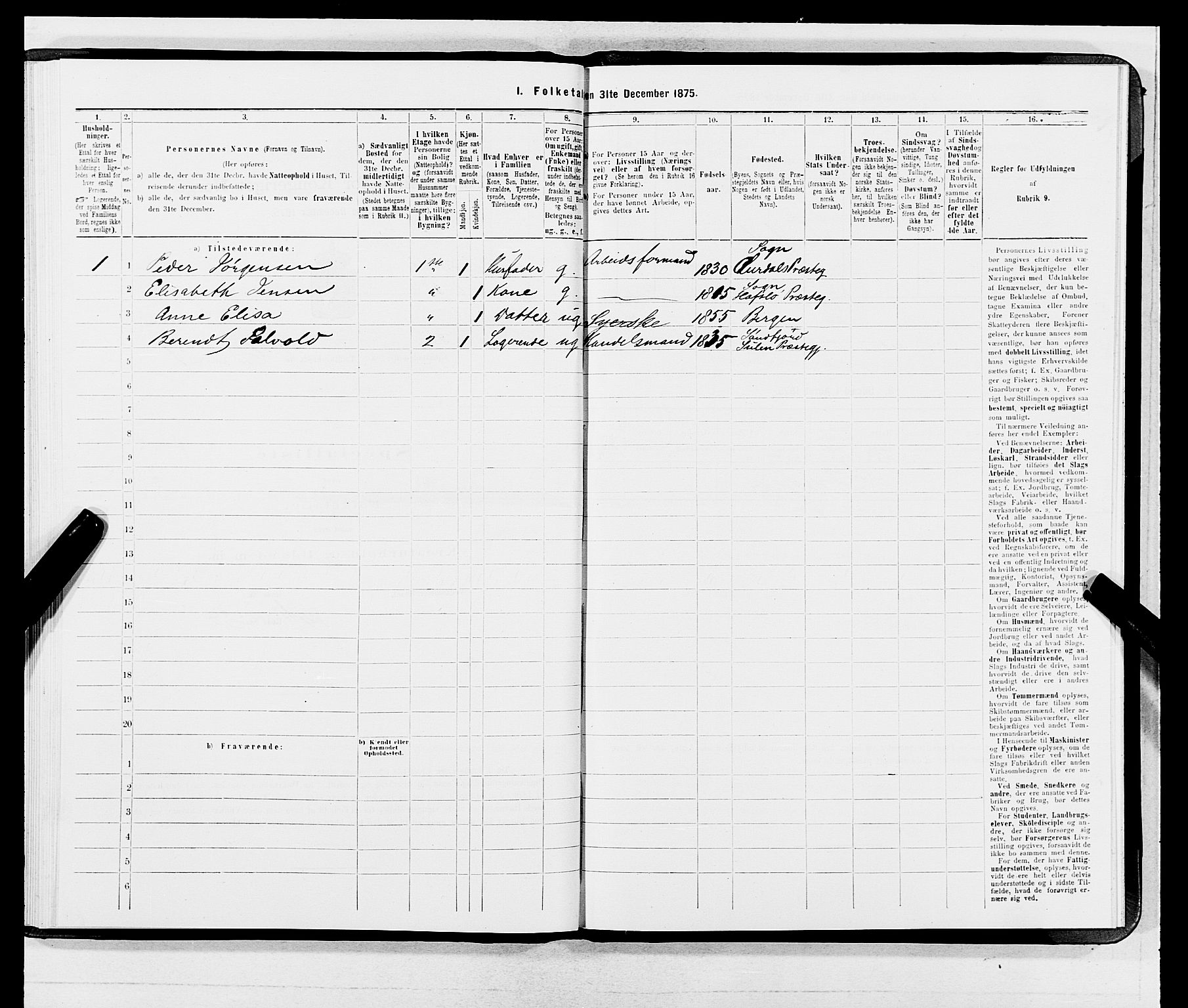 SAB, 1875 census for 1301 Bergen, 1875, p. 3280