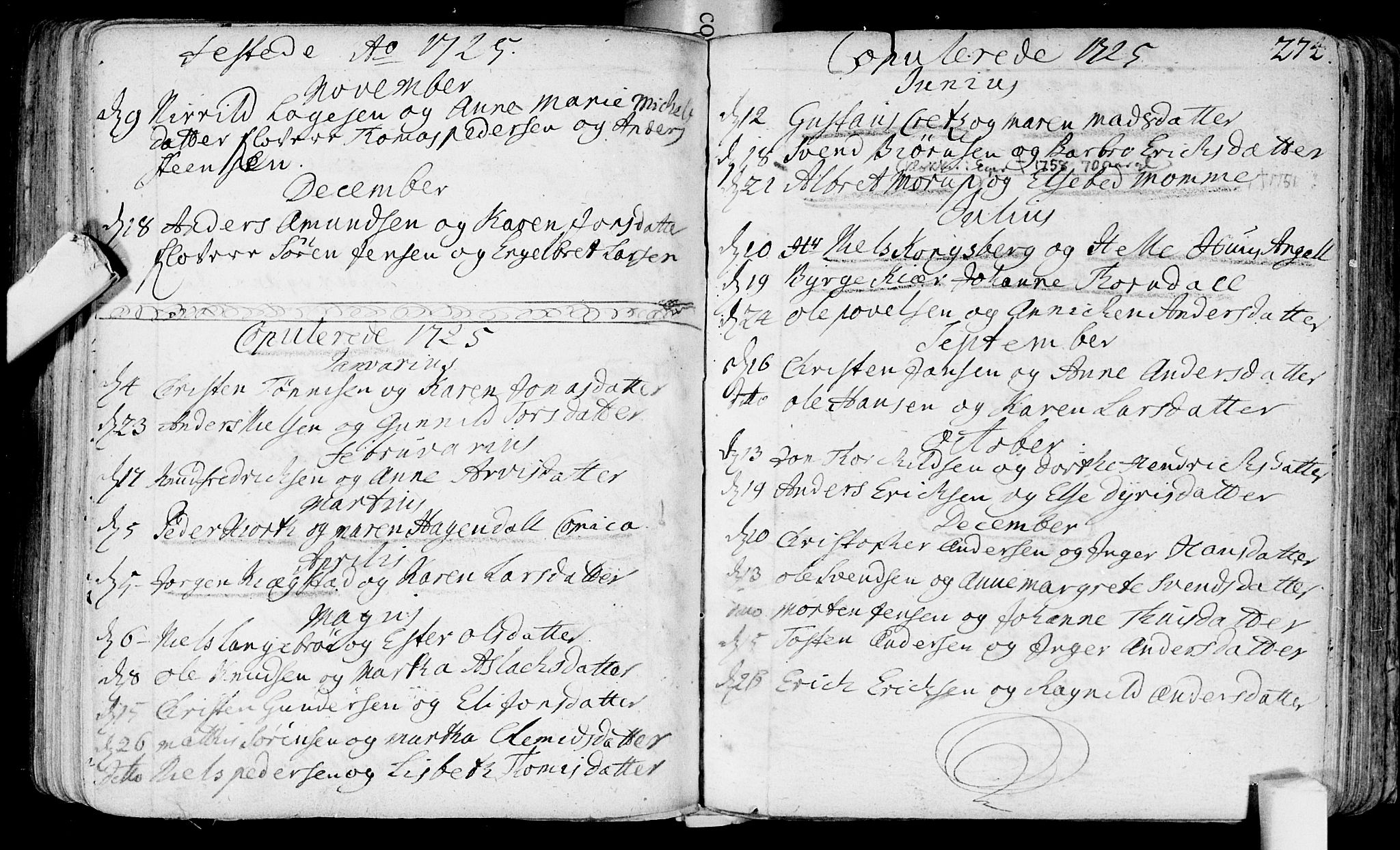 Bragernes kirkebøker, SAKO/A-6/F/Fa/L0003: Parish register (official) no. I 3, 1706-1734, p. 274