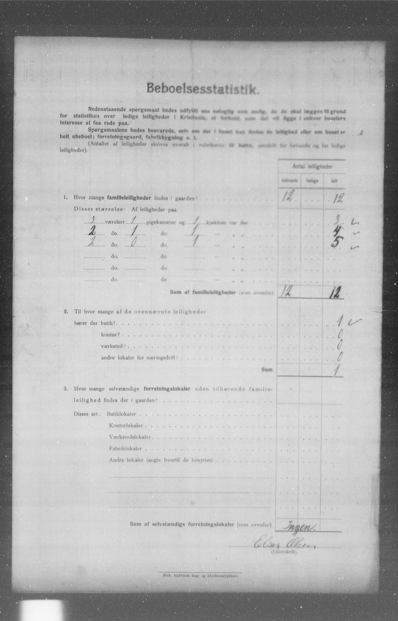 OBA, Municipal Census 1904 for Kristiania, 1904, p. 5715