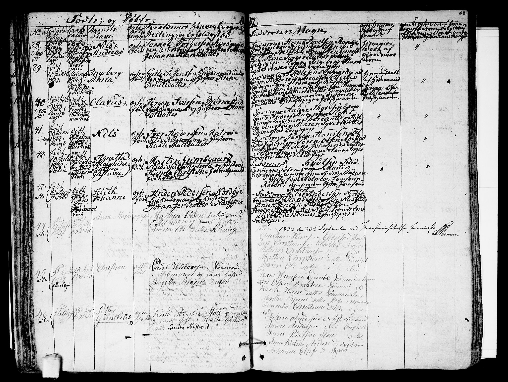 Hurum kirkebøker, AV/SAKO-A-229/F/Fa/L0010: Parish register (official) no. 10, 1827-1846, p. 68