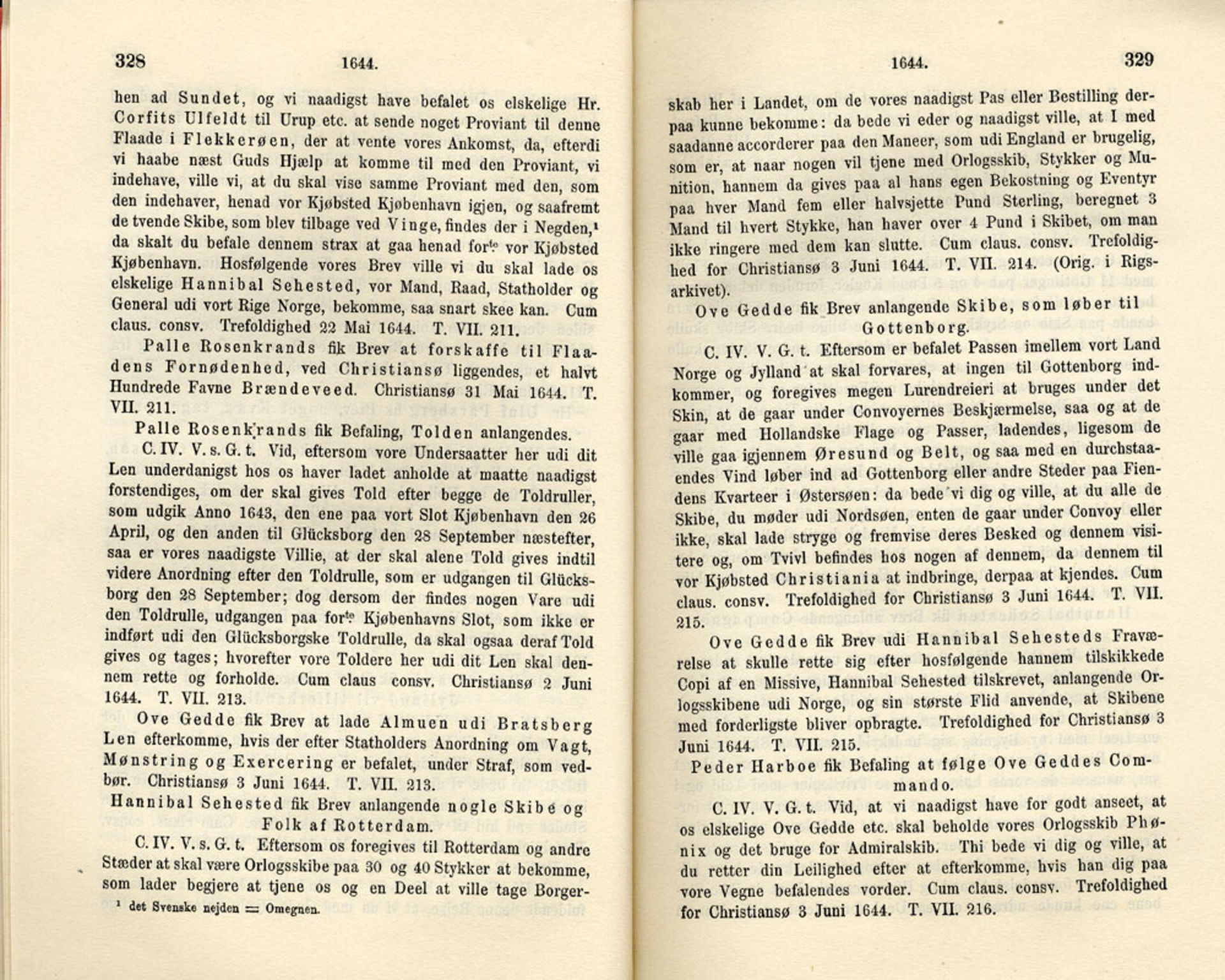 Publikasjoner utgitt av Det Norske Historiske Kildeskriftfond, PUBL/-/-/-: Norske Rigs-Registranter, bind 8, 1641-1648, p. 328-329