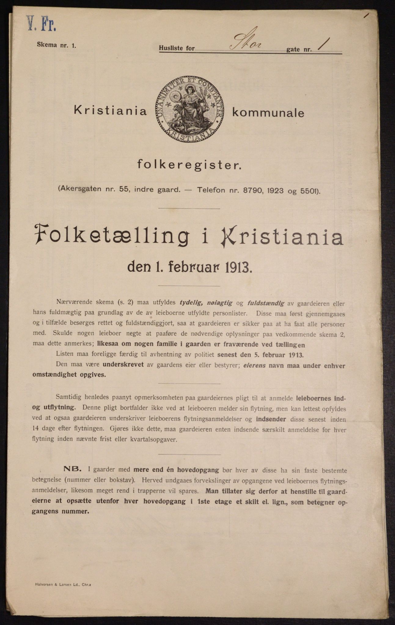 OBA, Municipal Census 1913 for Kristiania, 1913, p. 102971