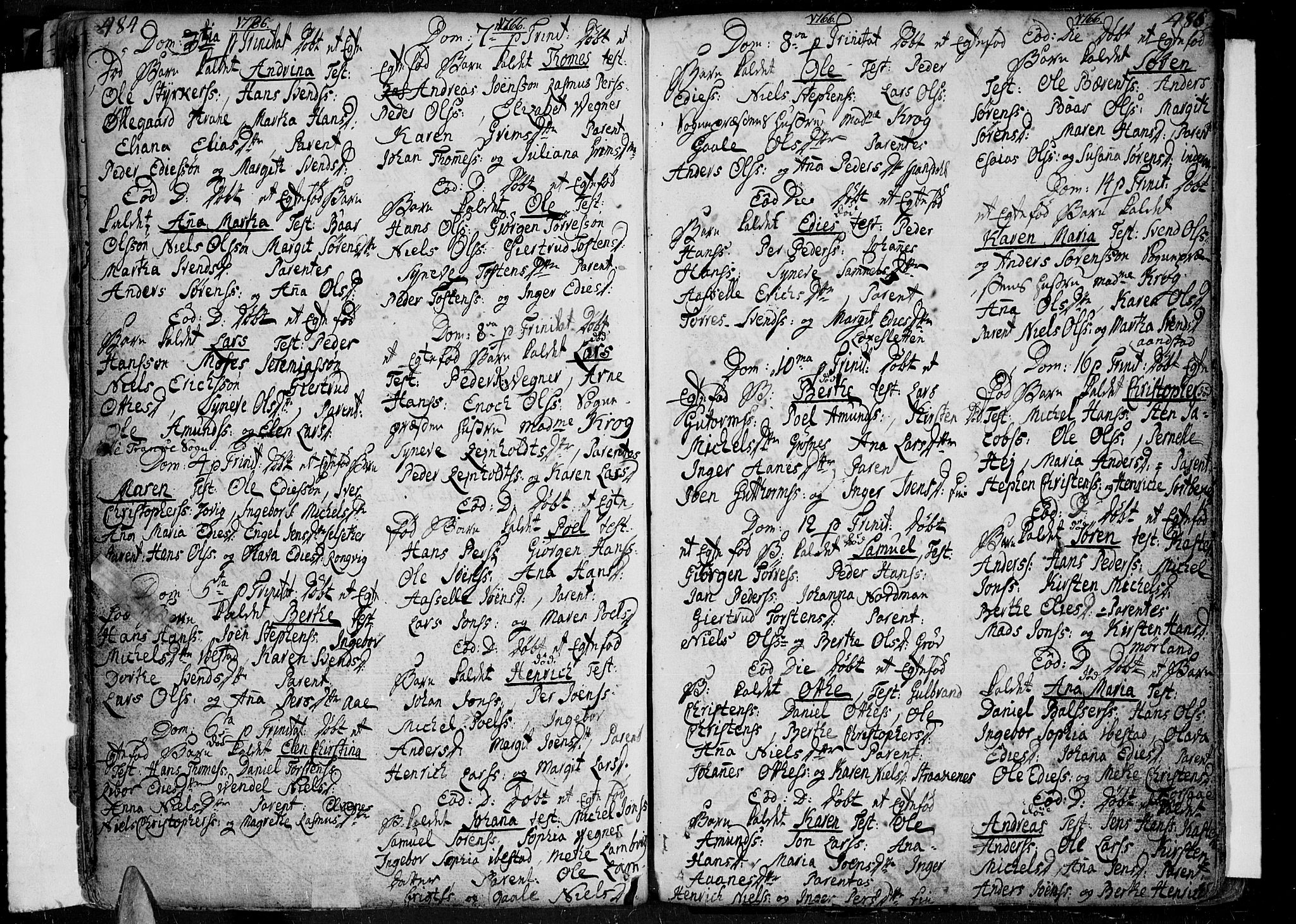 Ibestad sokneprestembete, AV/SATØ-S-0077/H/Ha/Haa/L0002kirke: Parish register (official) no. 2, 1751-1775, p. 484-485