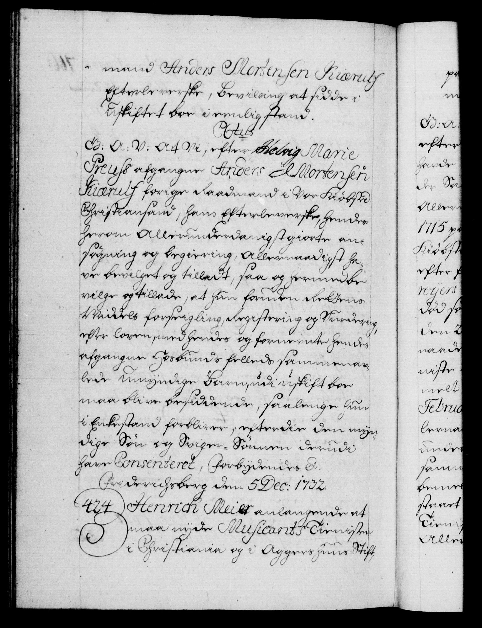 Danske Kanselli 1572-1799, AV/RA-EA-3023/F/Fc/Fca/Fcaa/L0027: Norske registre, 1730-1732, p. 706b