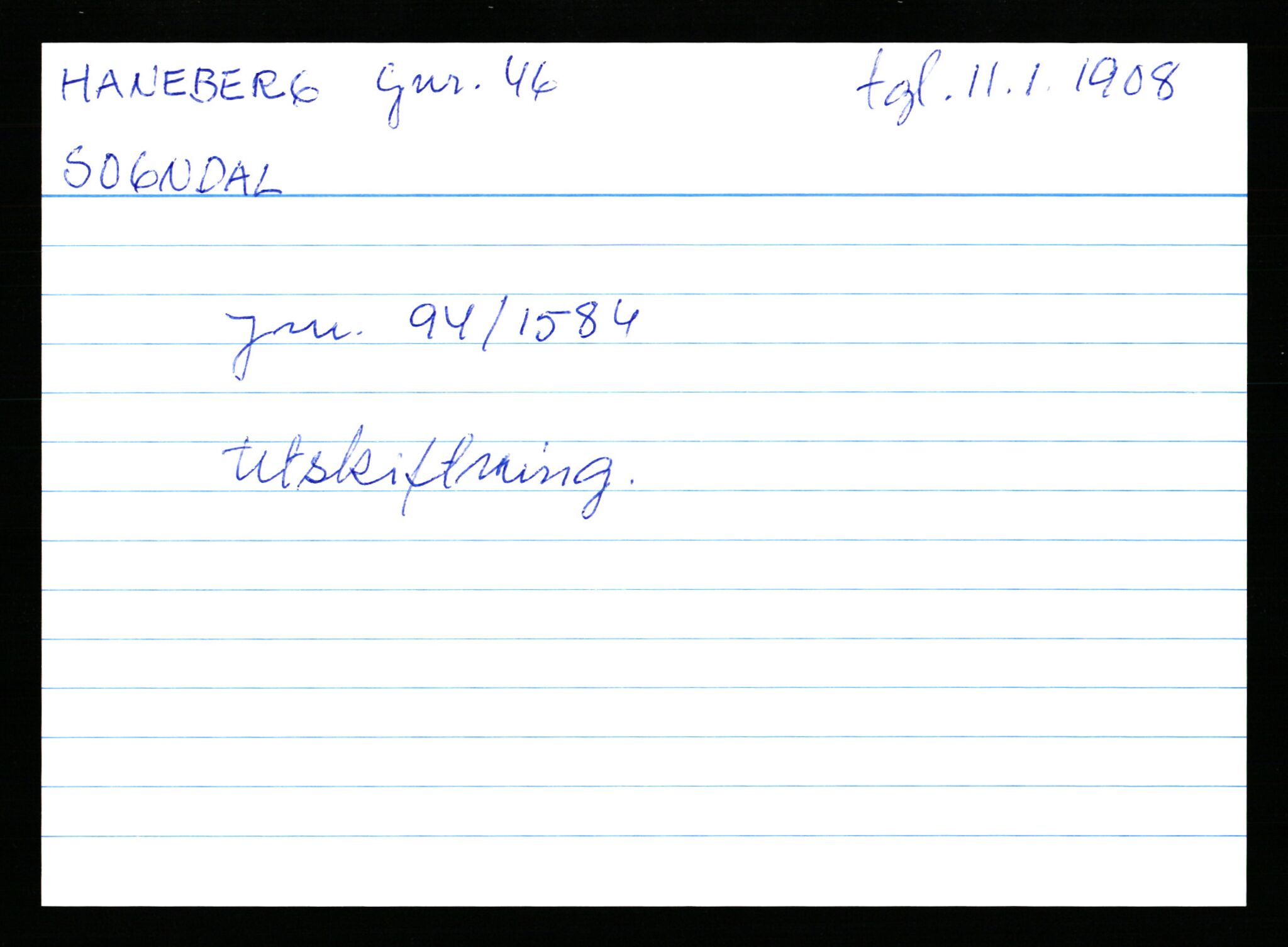 Statsarkivet i Stavanger, AV/SAST-A-101971/03/Y/Yk/L0015: Registerkort sortert etter gårdsnavn: Haneberg - Haugland nedre, 1750-1930, p. 80