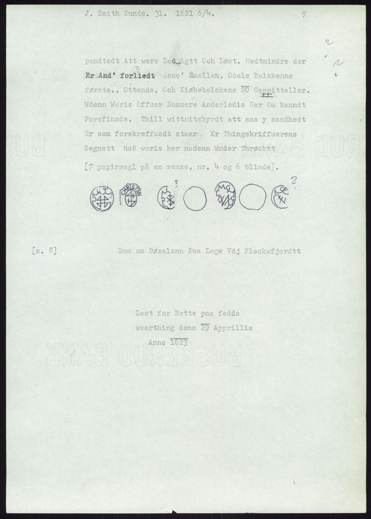 Samlinger til kildeutgivelse, Diplomavskriftsamlingen, RA/EA-4053/H/Ha, p. 3368