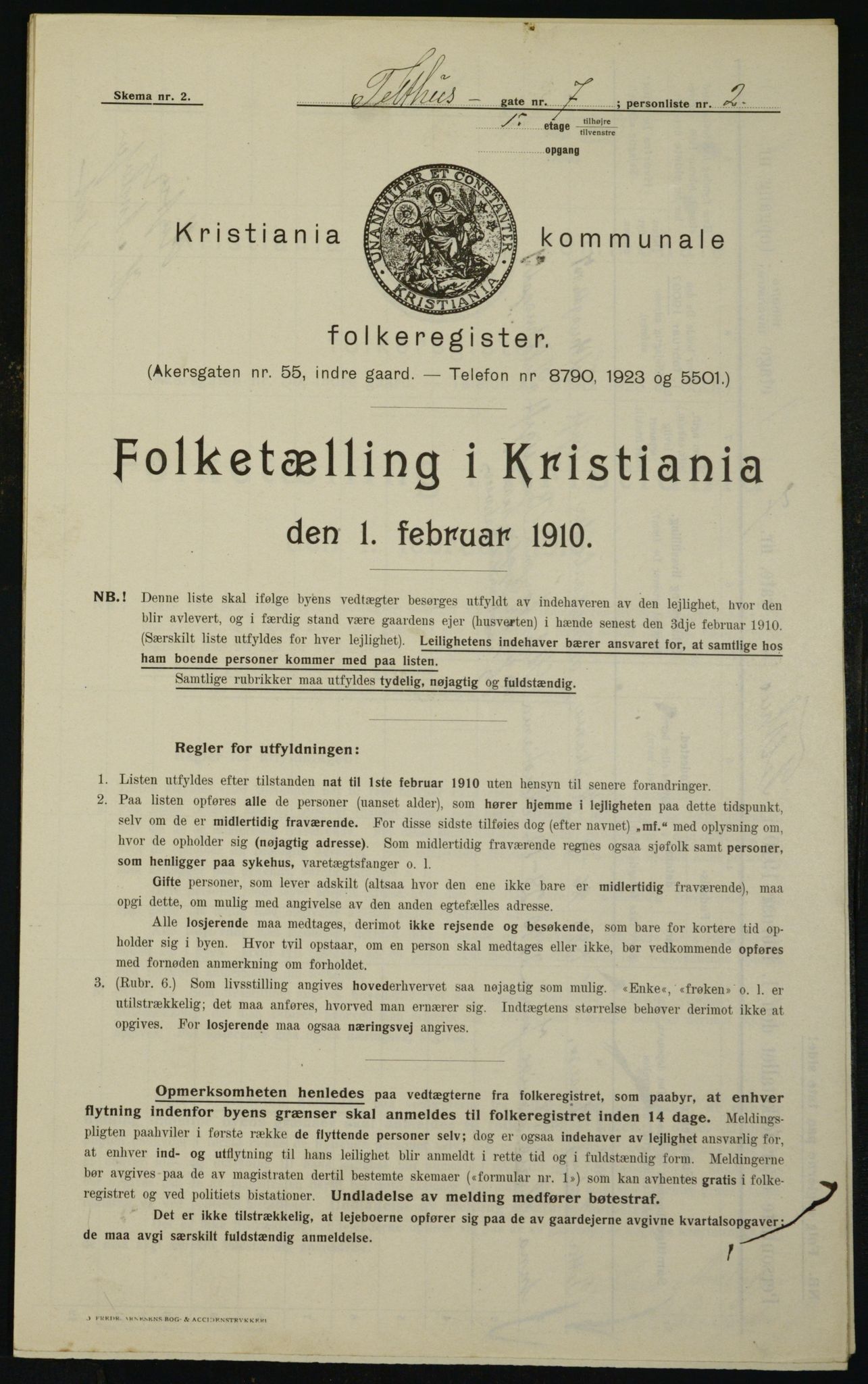 OBA, Municipal Census 1910 for Kristiania, 1910, p. 102181