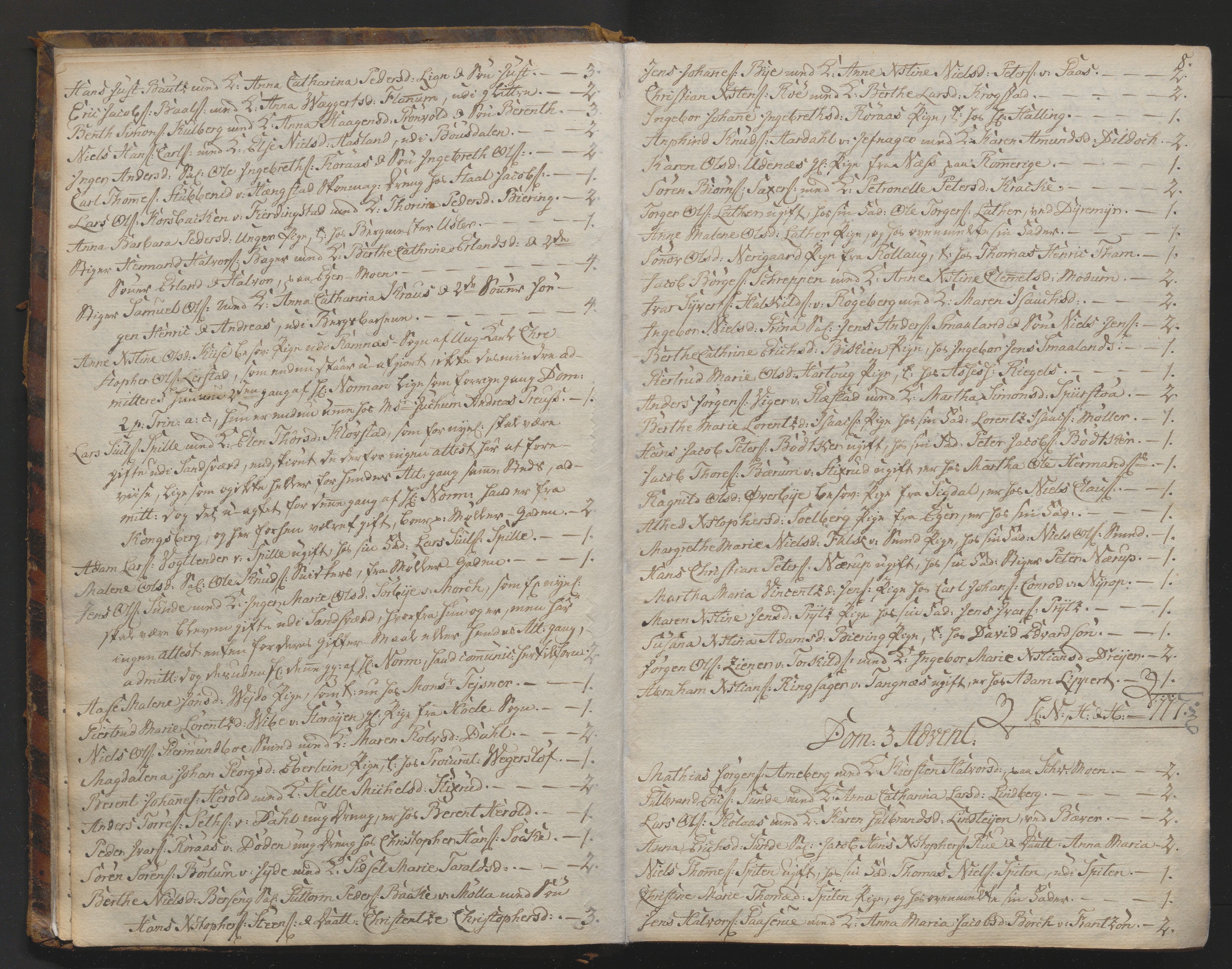 Kongsberg kirkebøker, AV/SAKO-A-22/M/Ma/L0010: Communicants register no. 10, 1782-1788