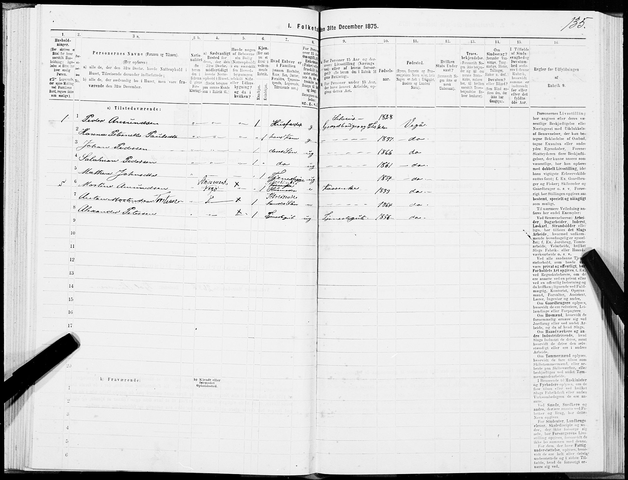 SAT, 1875 census for 1815P Vega, 1875, p. 2135