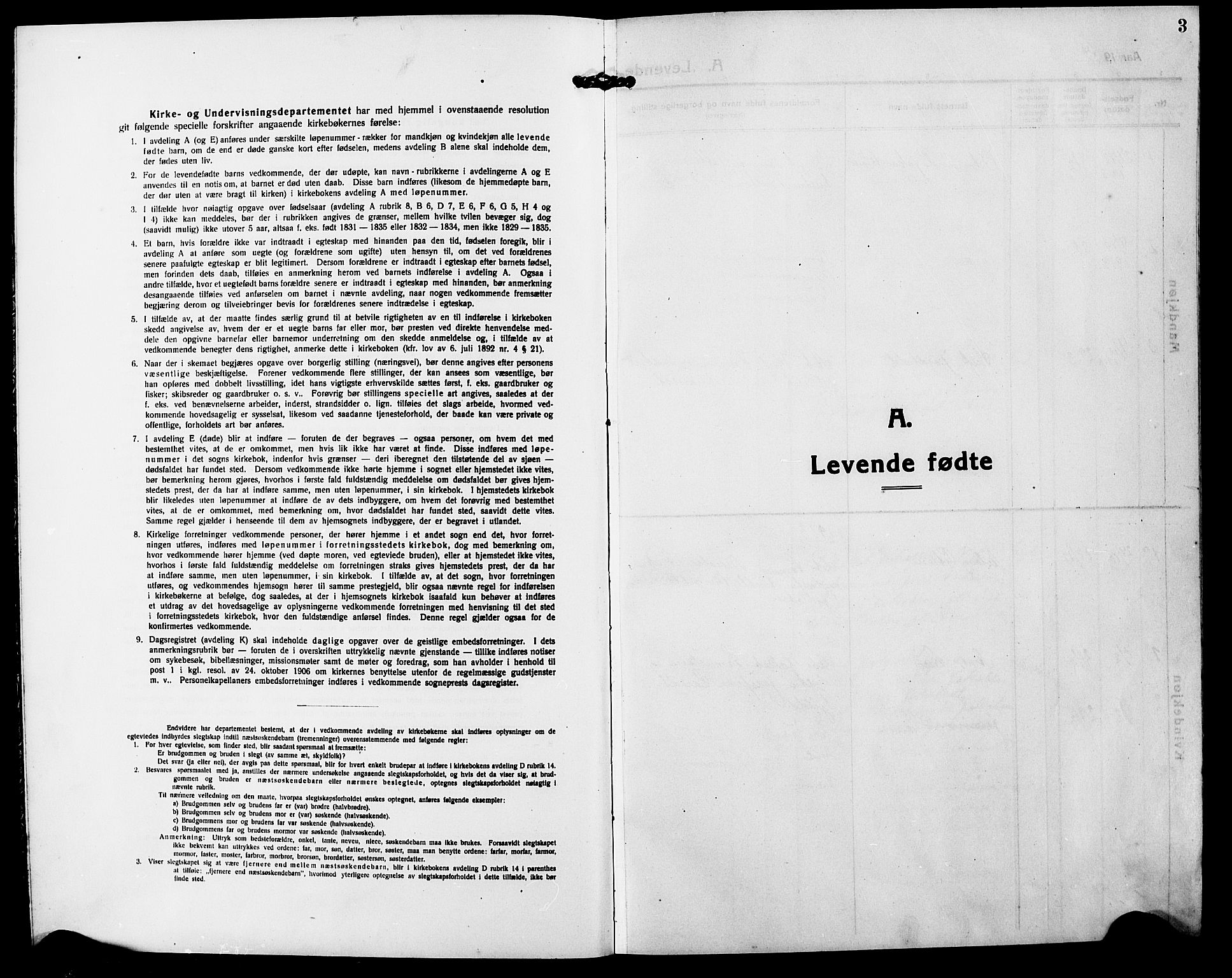 Ministerialprotokoller, klokkerbøker og fødselsregistre - Nordland, SAT/A-1459/826/L0384: Parish register (copy) no. 826C04, 1914-1917, p. 3