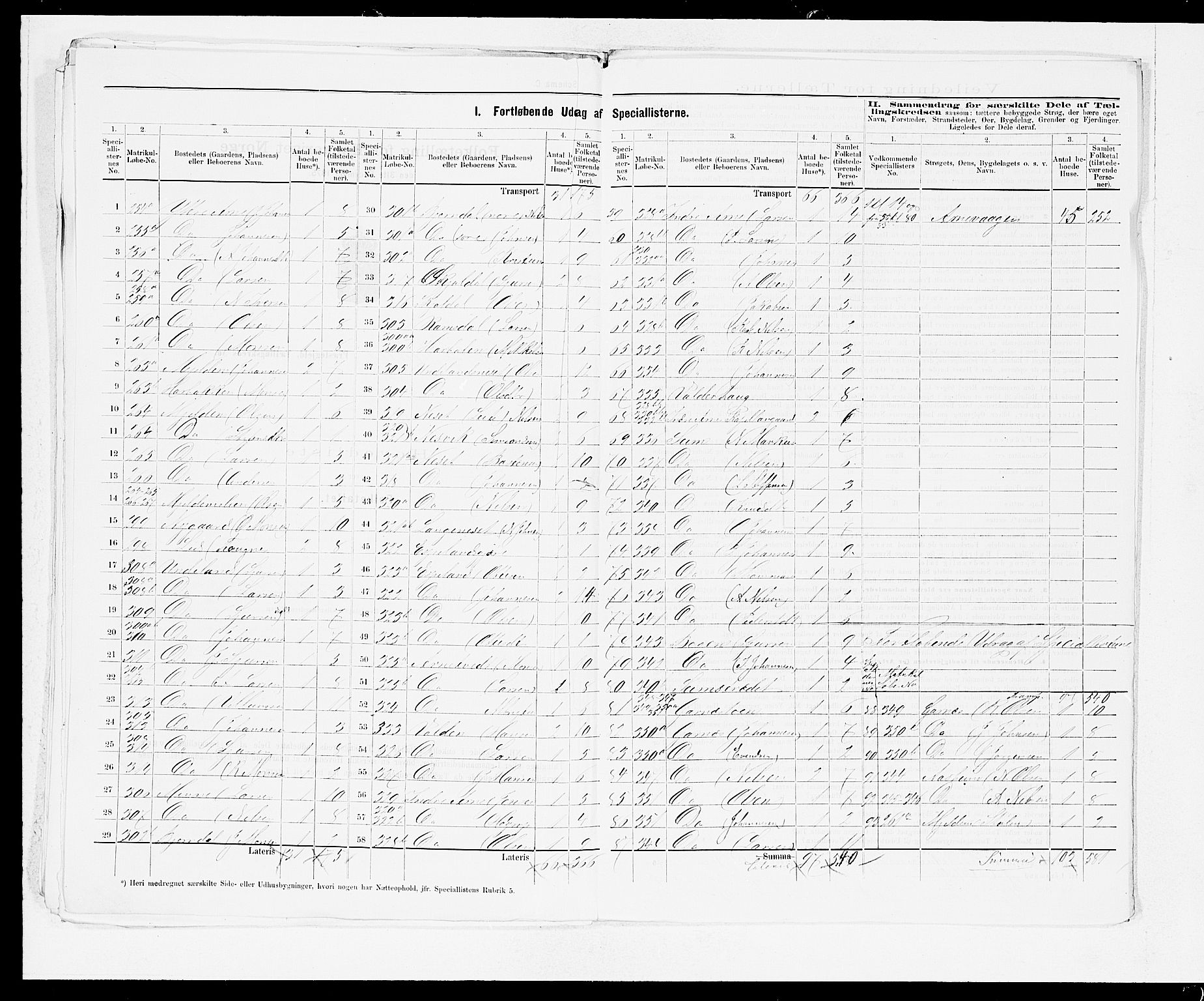 SAB, 1875 census for 1250P Haus, 1875, p. 19