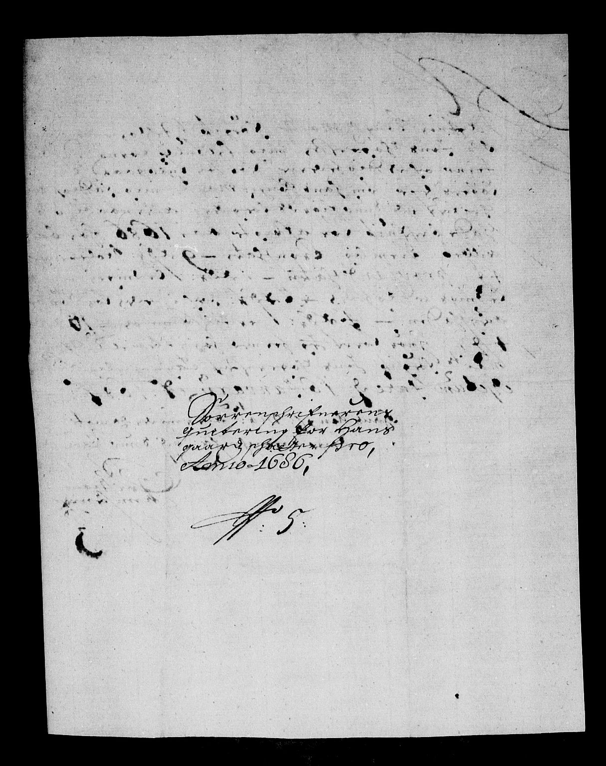 Rentekammeret inntil 1814, Reviderte regnskaper, Stiftamtstueregnskaper, Bergen stiftamt, RA/EA-6043/R/Rc/L0080: Bergen stiftamt, 1686