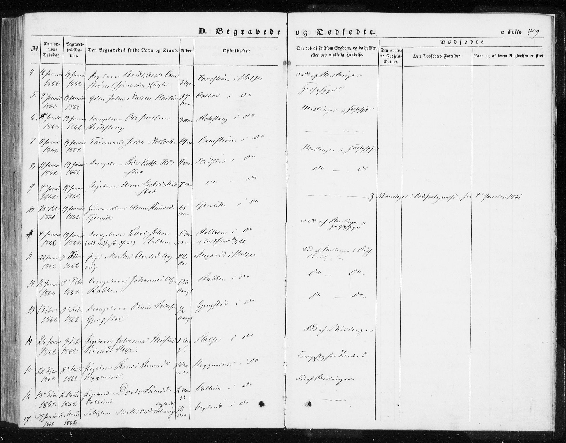 Ministerialprotokoller, klokkerbøker og fødselsregistre - Møre og Romsdal, SAT/A-1454/576/L0883: Parish register (official) no. 576A01, 1849-1865, p. 459