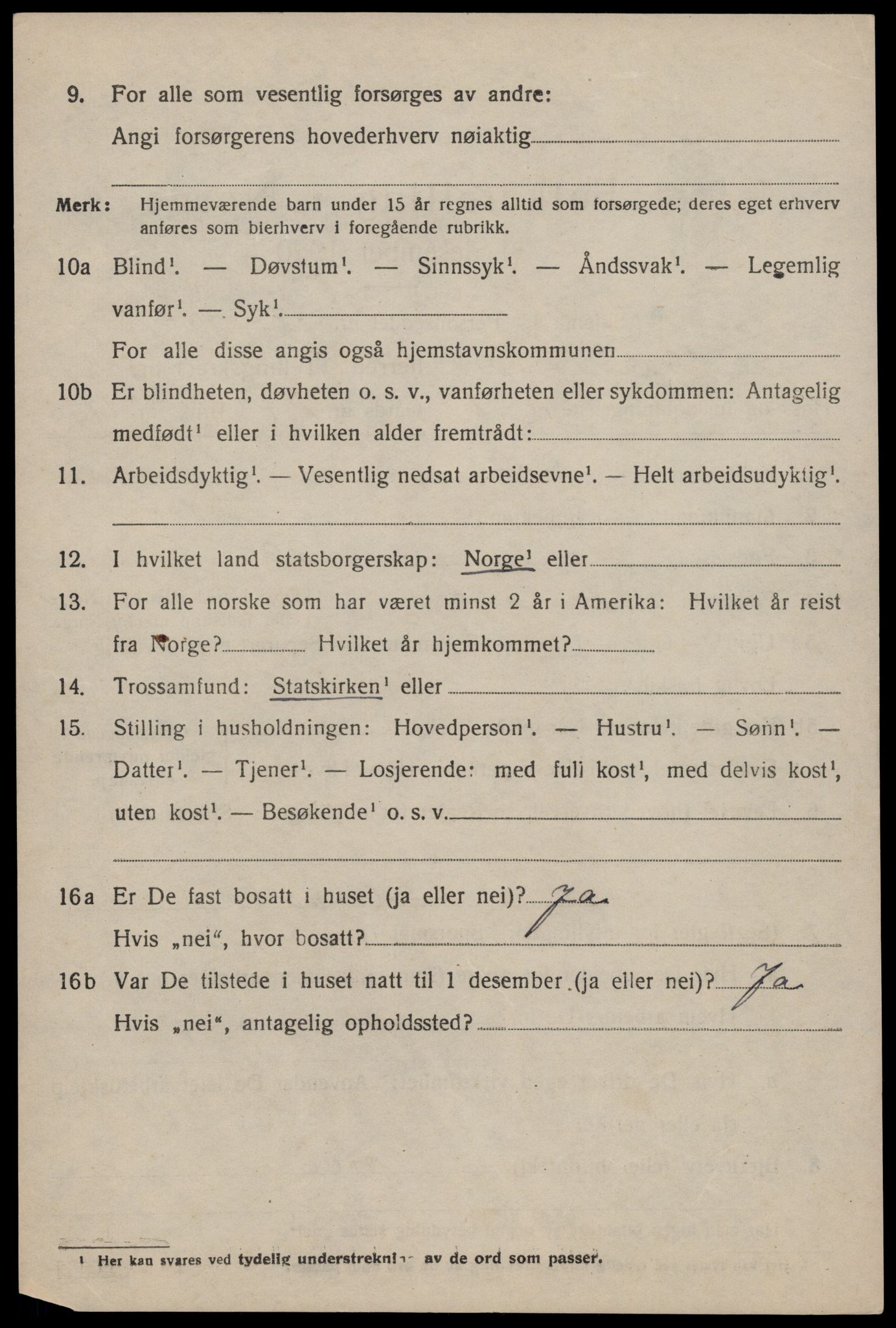 SAST, 1920 census for Finnøy, 1920, p. 2823