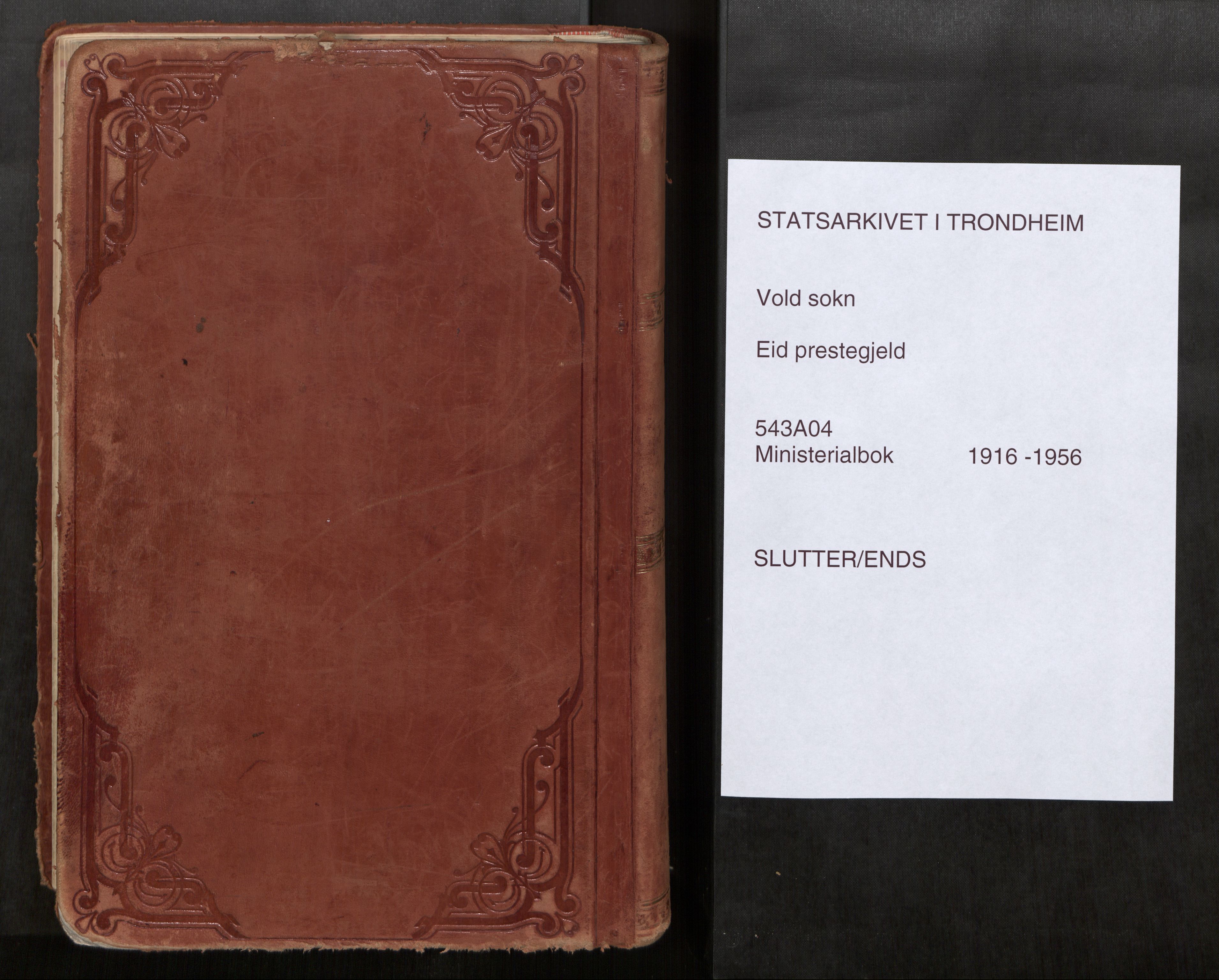 Eid sokneprestkontor, AV/SAT-A-1254: Parish register (official) no. 543A04, 1916-1956