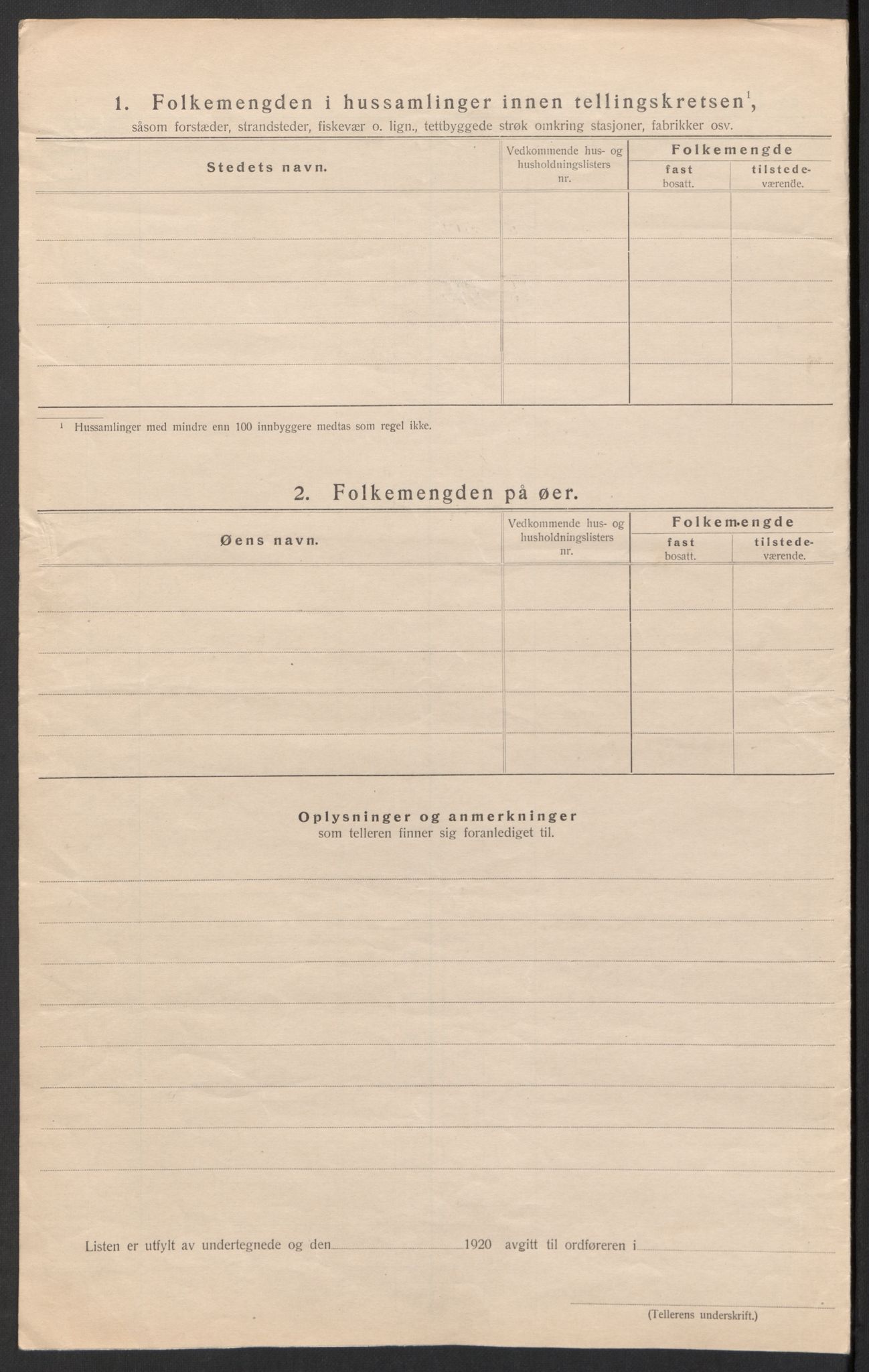 SAH, 1920 census for Øystre Slidre, 1920, p. 23