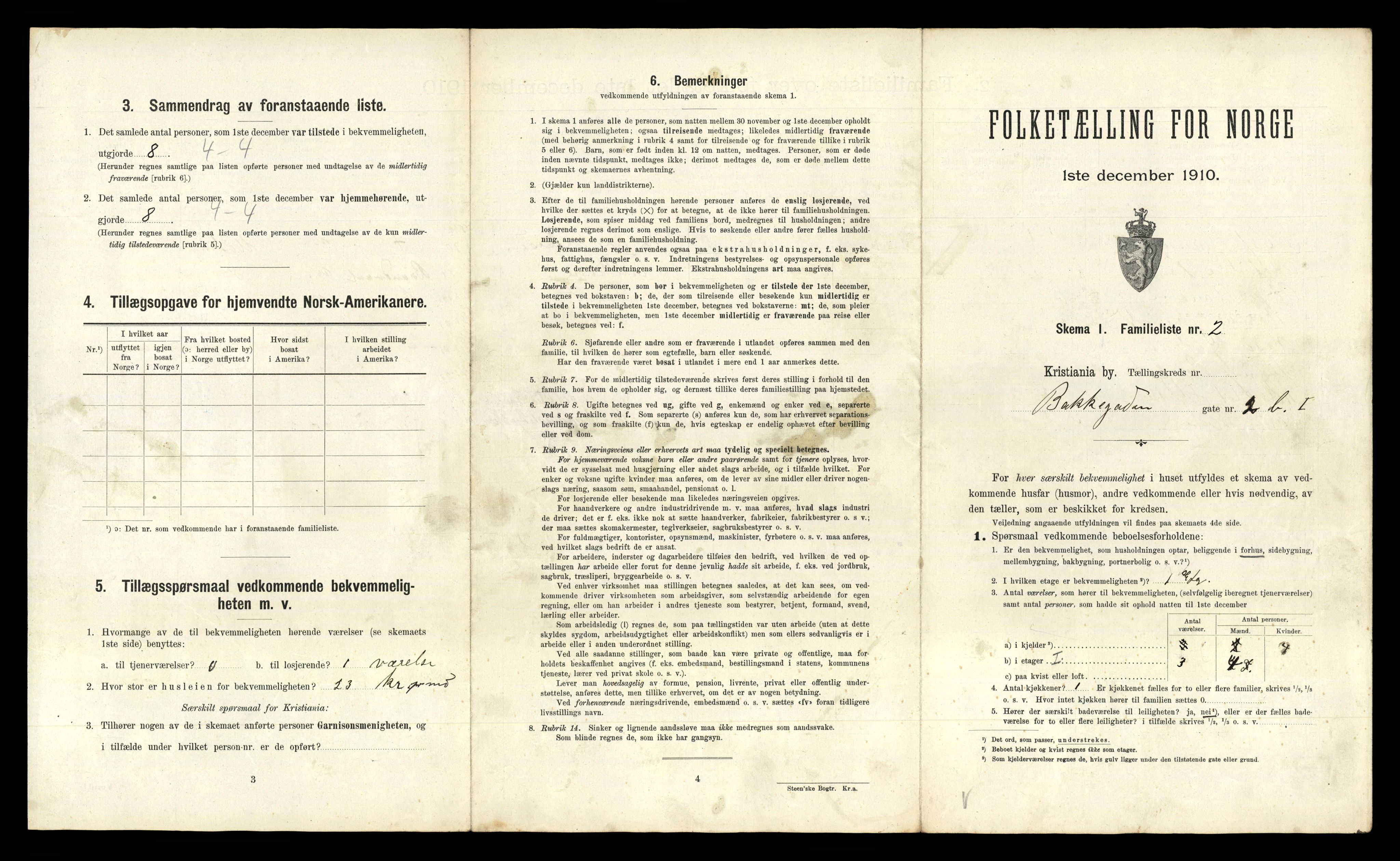 RA, 1910 census for Kristiania, 1910, p. 3839