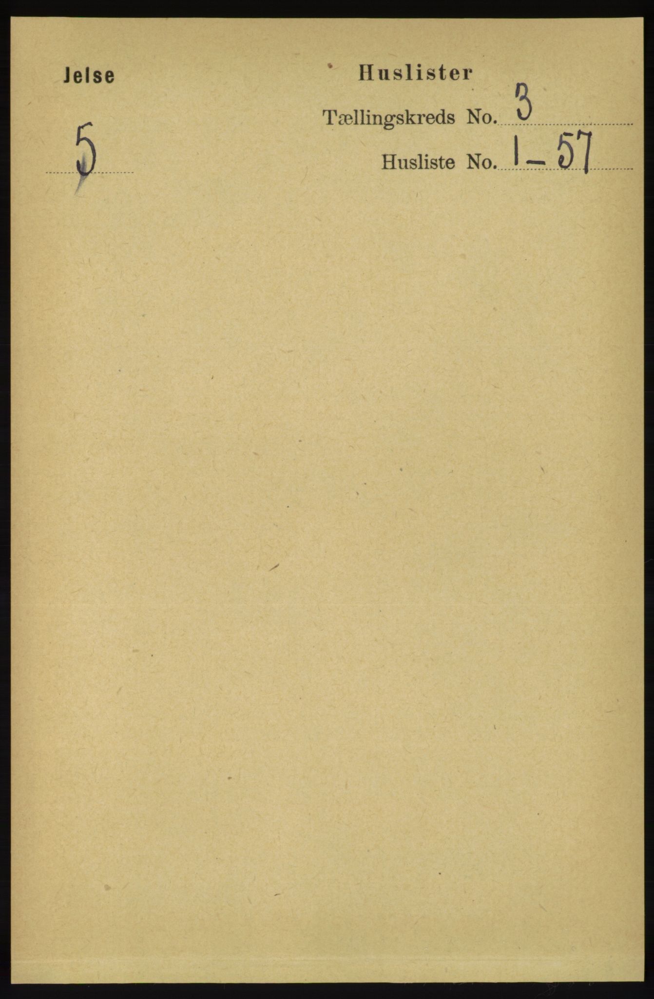 RA, 1891 census for 1138 Jelsa, 1891, p. 327