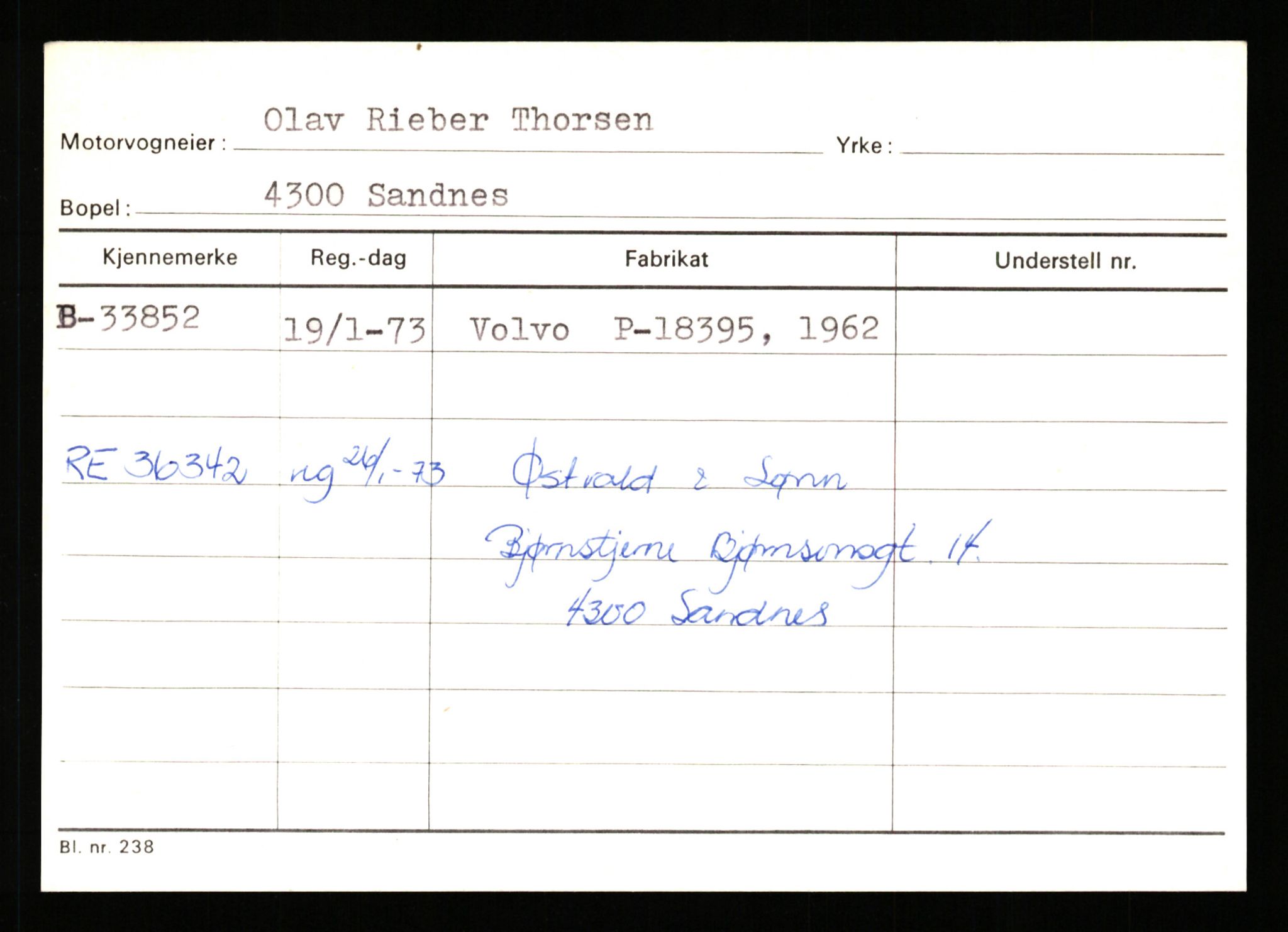 Stavanger trafikkstasjon, AV/SAST-A-101942/0/G/L0005: Registreringsnummer: 23000 - 34245, 1930-1971, p. 3358