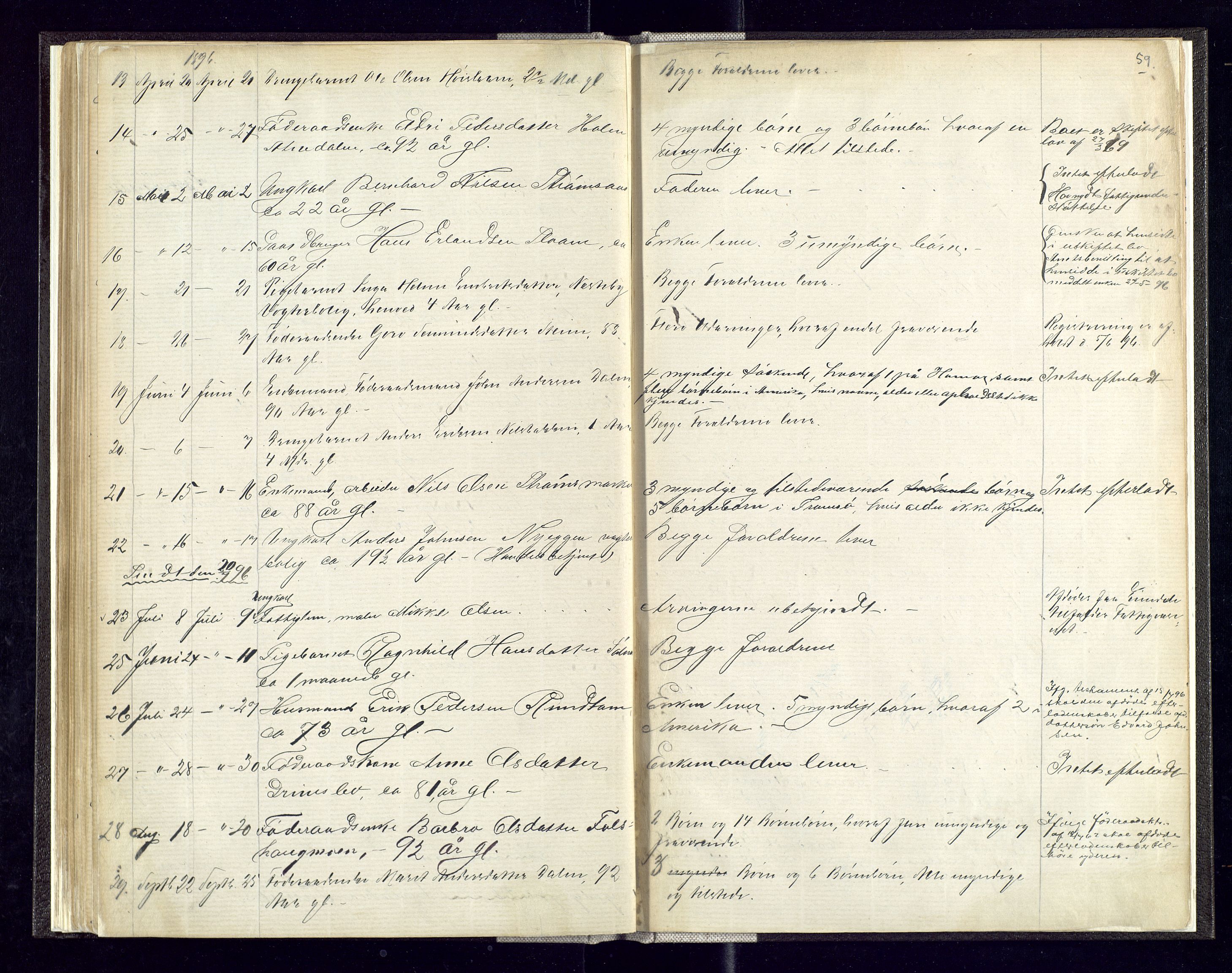 Alvdal og Folldal lensmannskontor, AV/SAH-LHA-007/H/Ha/L0001: Dødsfallsprotokoll, 1875-1900, p. 59