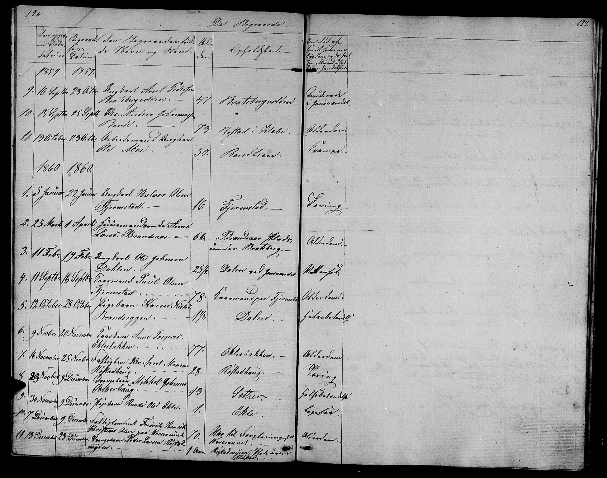 Ministerialprotokoller, klokkerbøker og fødselsregistre - Sør-Trøndelag, SAT/A-1456/608/L0339: Parish register (copy) no. 608C05, 1844-1863, p. 126-127