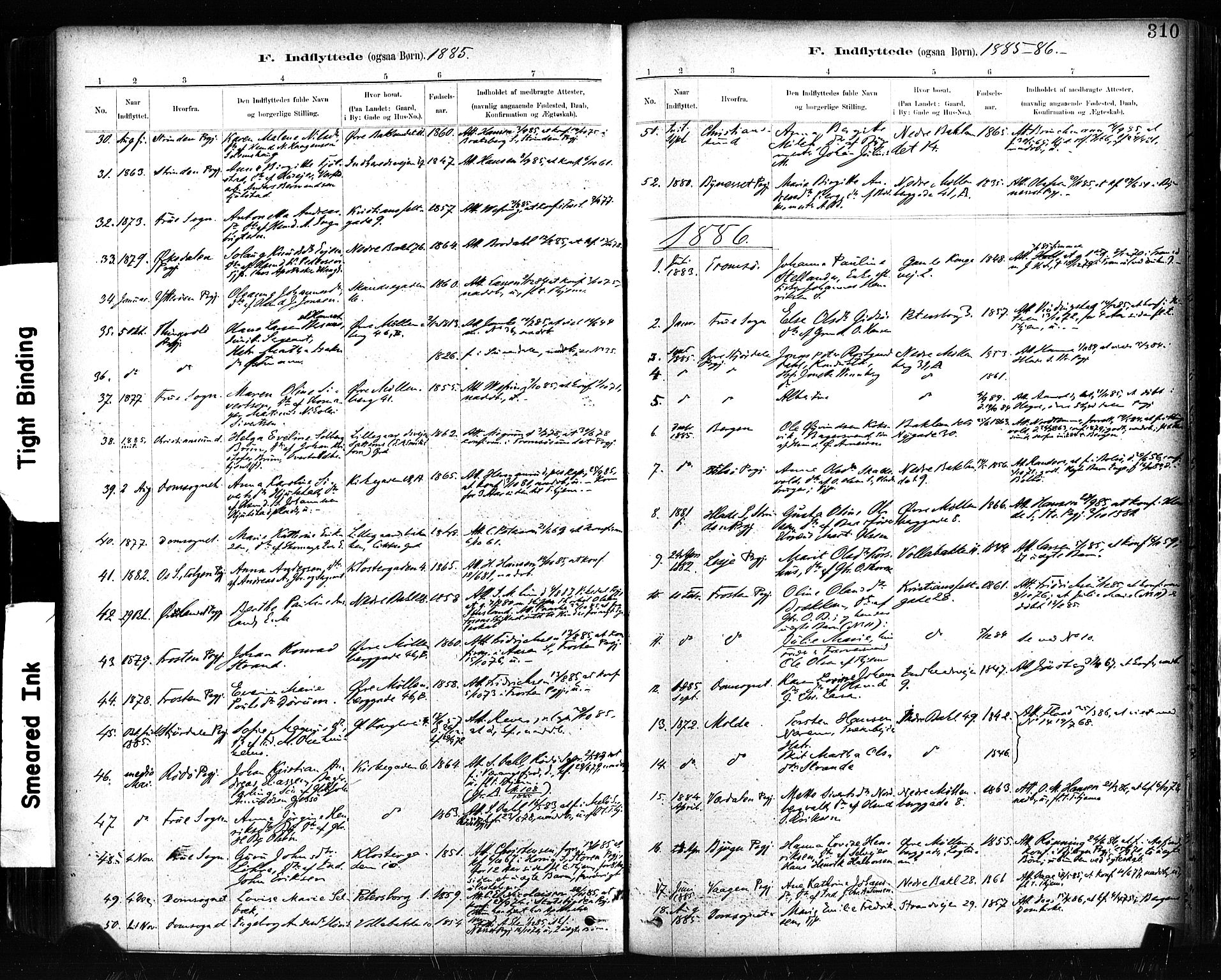 Ministerialprotokoller, klokkerbøker og fødselsregistre - Sør-Trøndelag, SAT/A-1456/604/L0189: Parish register (official) no. 604A10, 1878-1892, p. 310