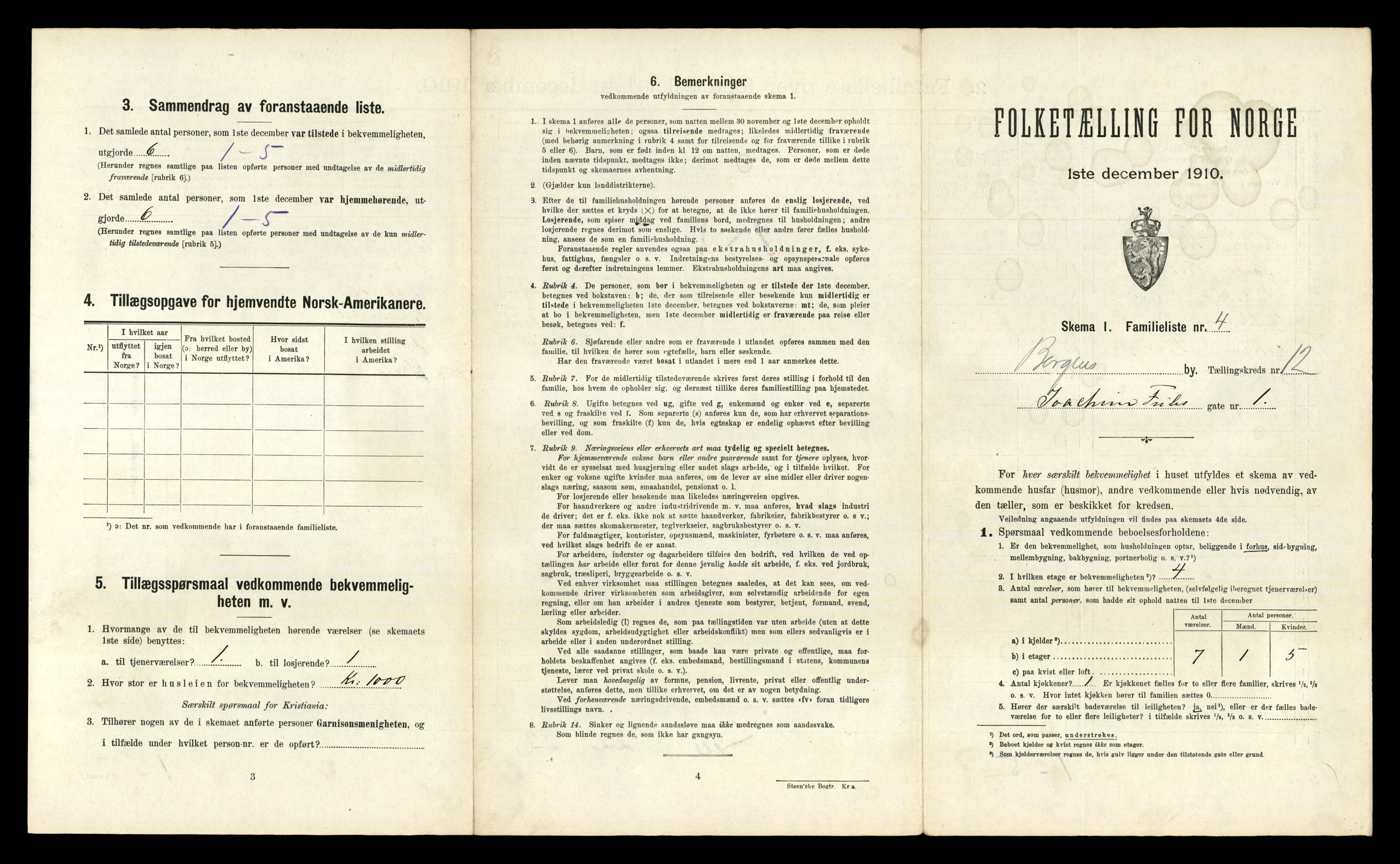 RA, 1910 census for Bergen, 1910, p. 3867