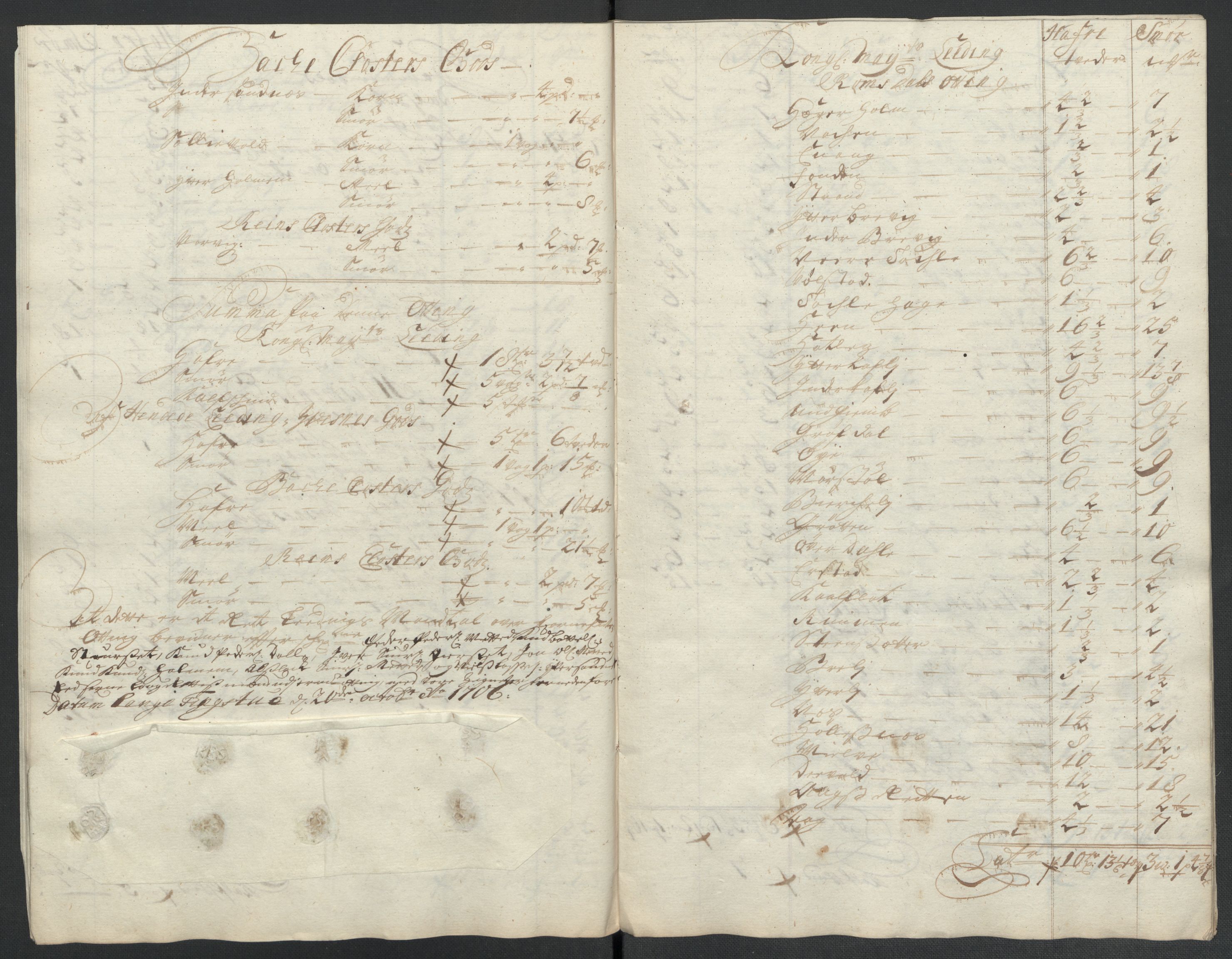 Rentekammeret inntil 1814, Reviderte regnskaper, Fogderegnskap, AV/RA-EA-4092/R55/L3657: Fogderegnskap Romsdal, 1706, p. 114