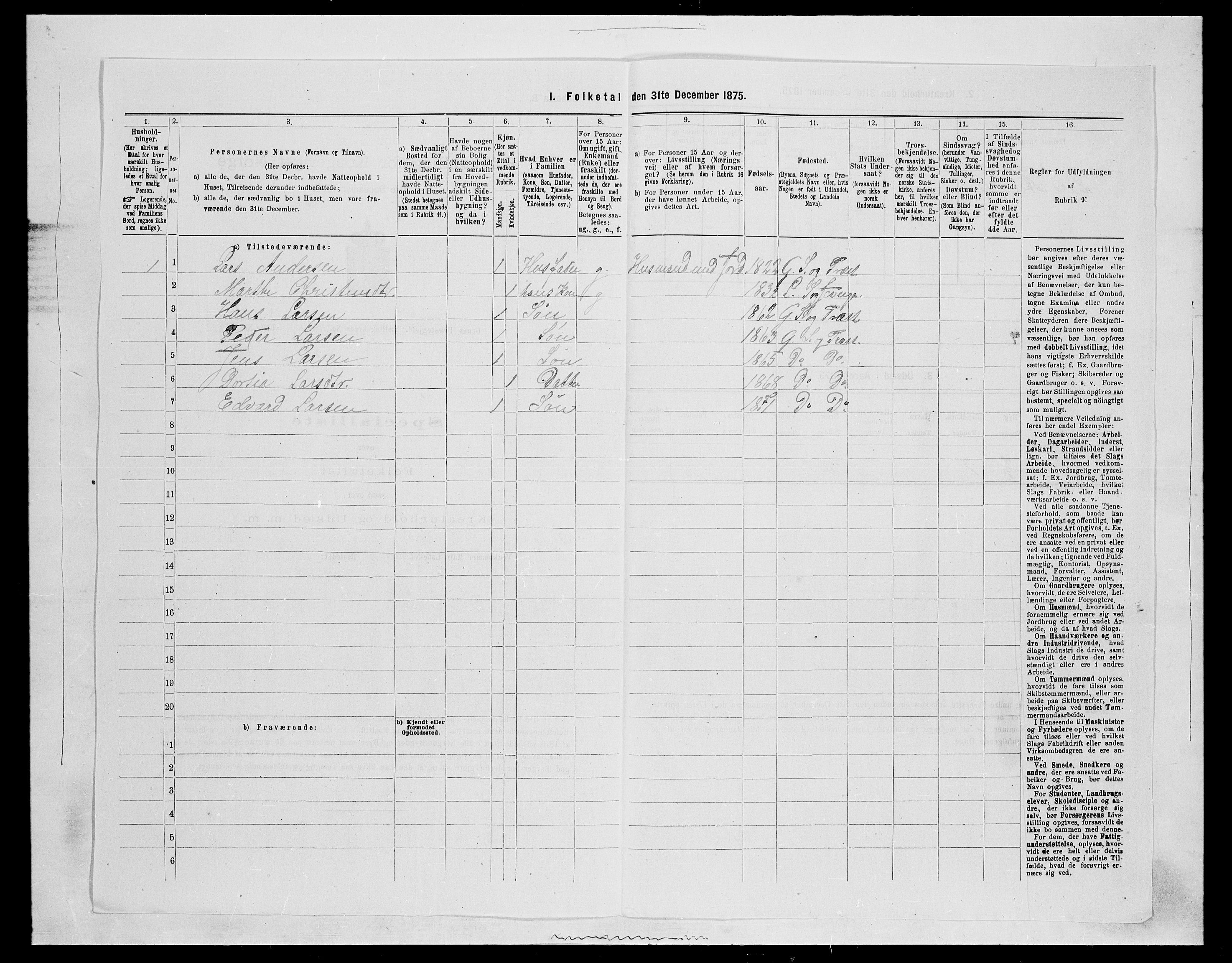 SAH, 1875 census for 0534P Gran, 1875, p. 2694
