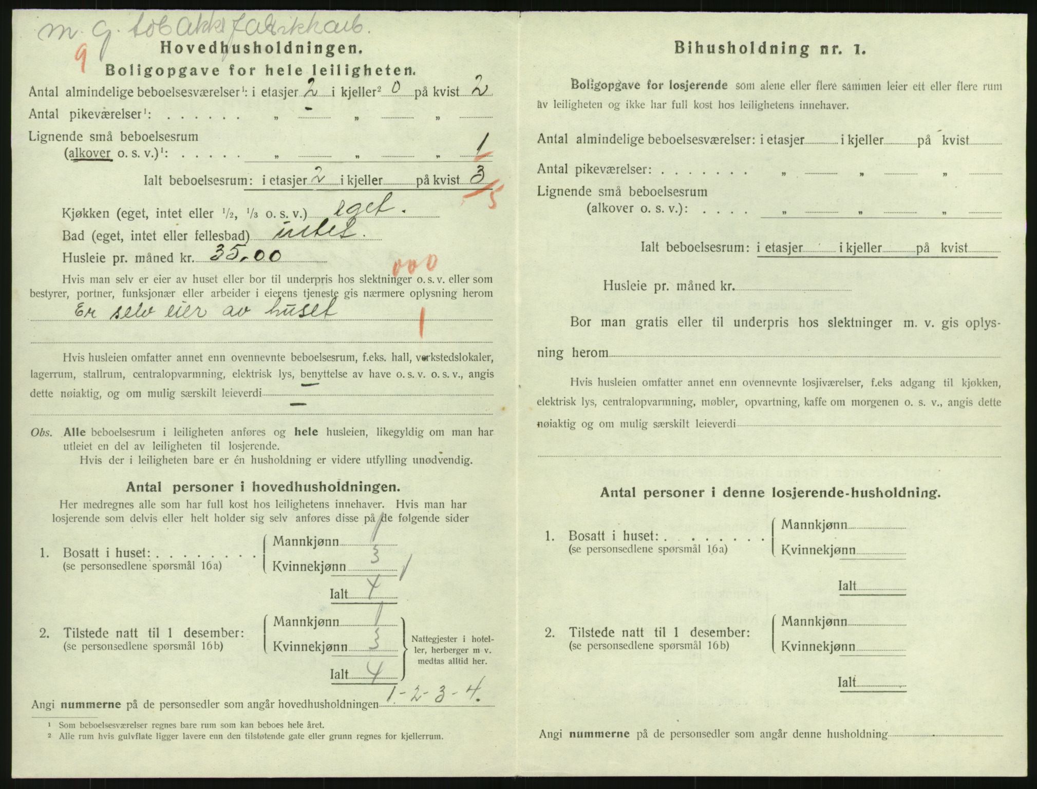 SAK, 1920 census for Arendal, 1920, p. 5143