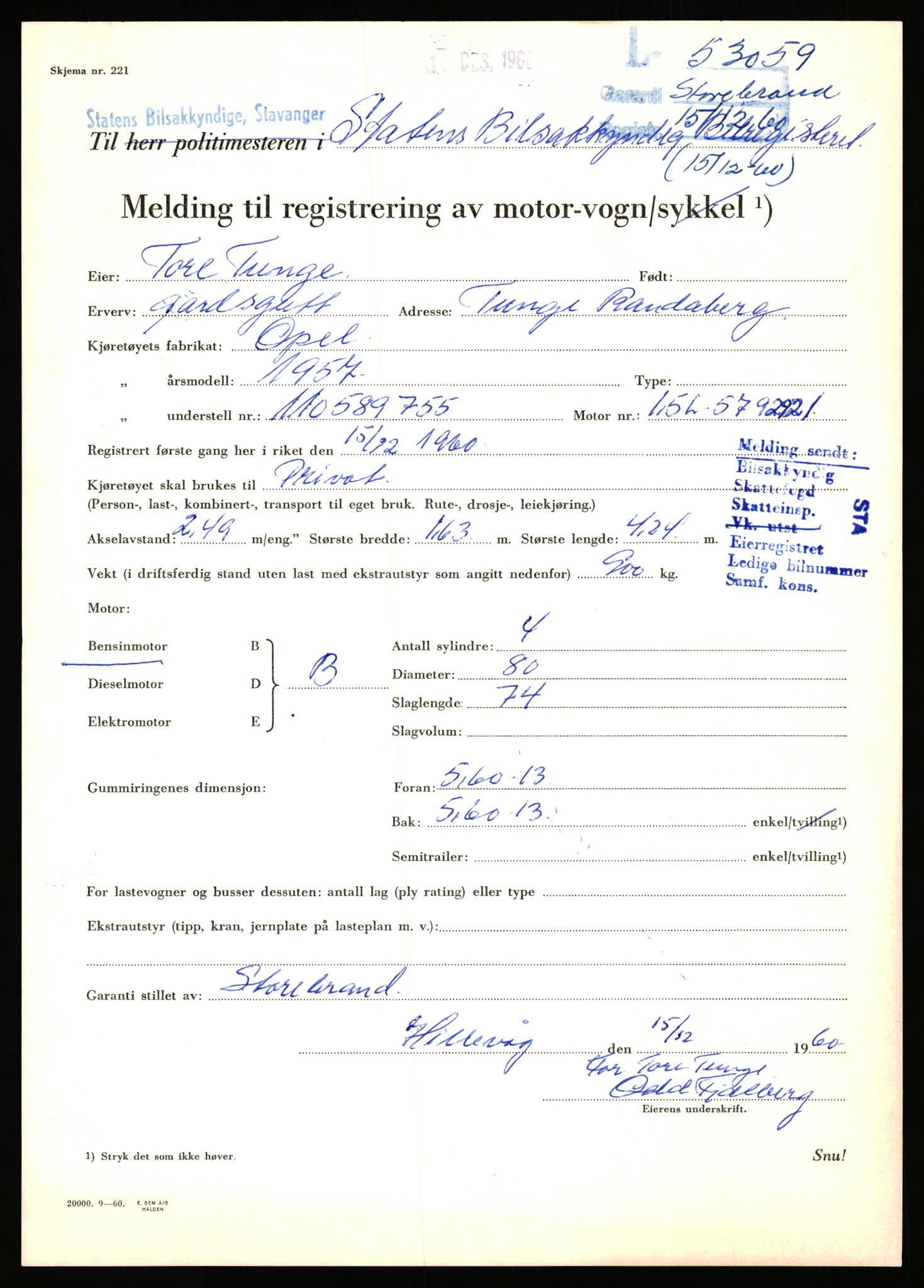 Stavanger trafikkstasjon, AV/SAST-A-101942/0/F/L0053: L-52900 - L-54199, 1930-1971, p. 453