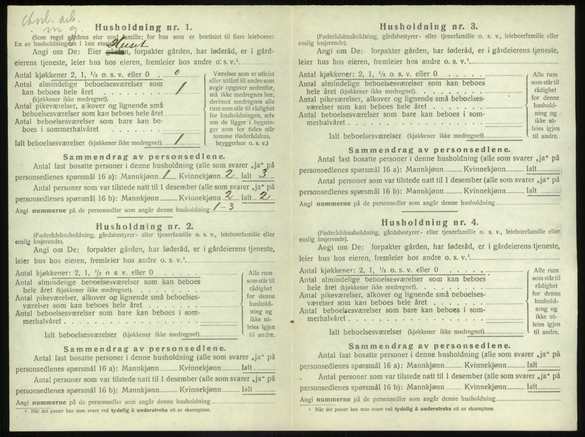 SAB, 1920 census for Naustdal, 1920, p. 387