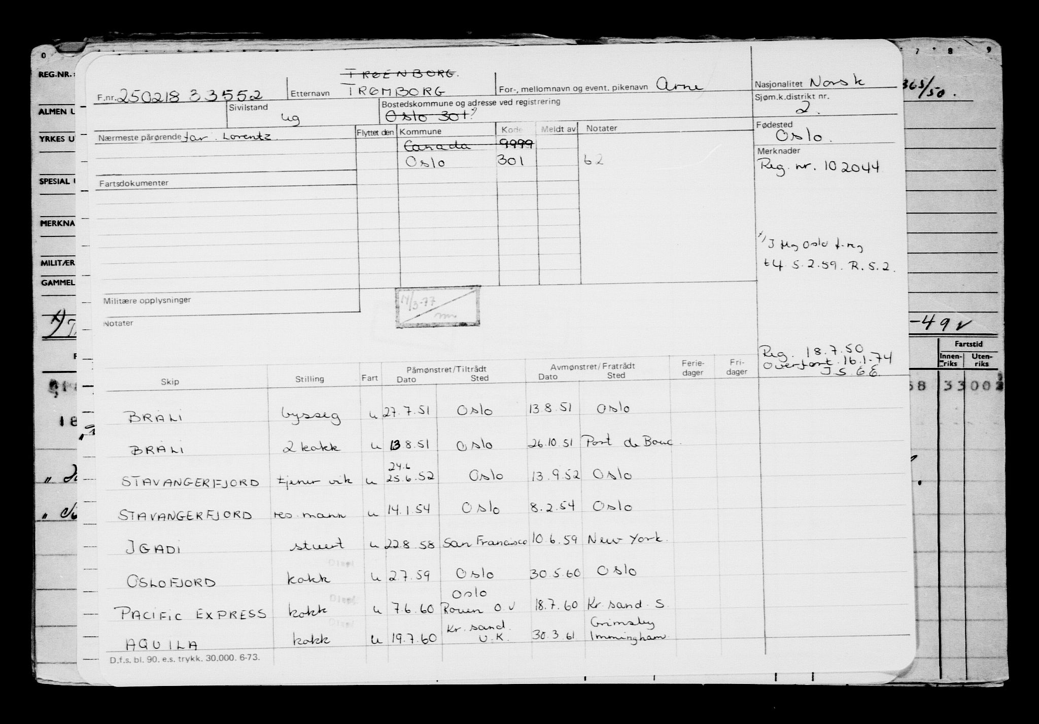 Direktoratet for sjømenn, AV/RA-S-3545/G/Gb/L0155: Hovedkort, 1918, p. 734