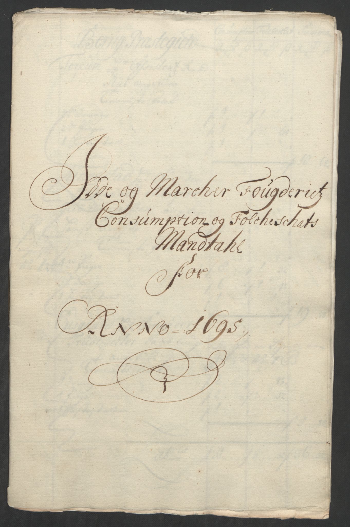 Rentekammeret inntil 1814, Reviderte regnskaper, Fogderegnskap, RA/EA-4092/R01/L0012: Fogderegnskap Idd og Marker, 1694-1695, p. 238