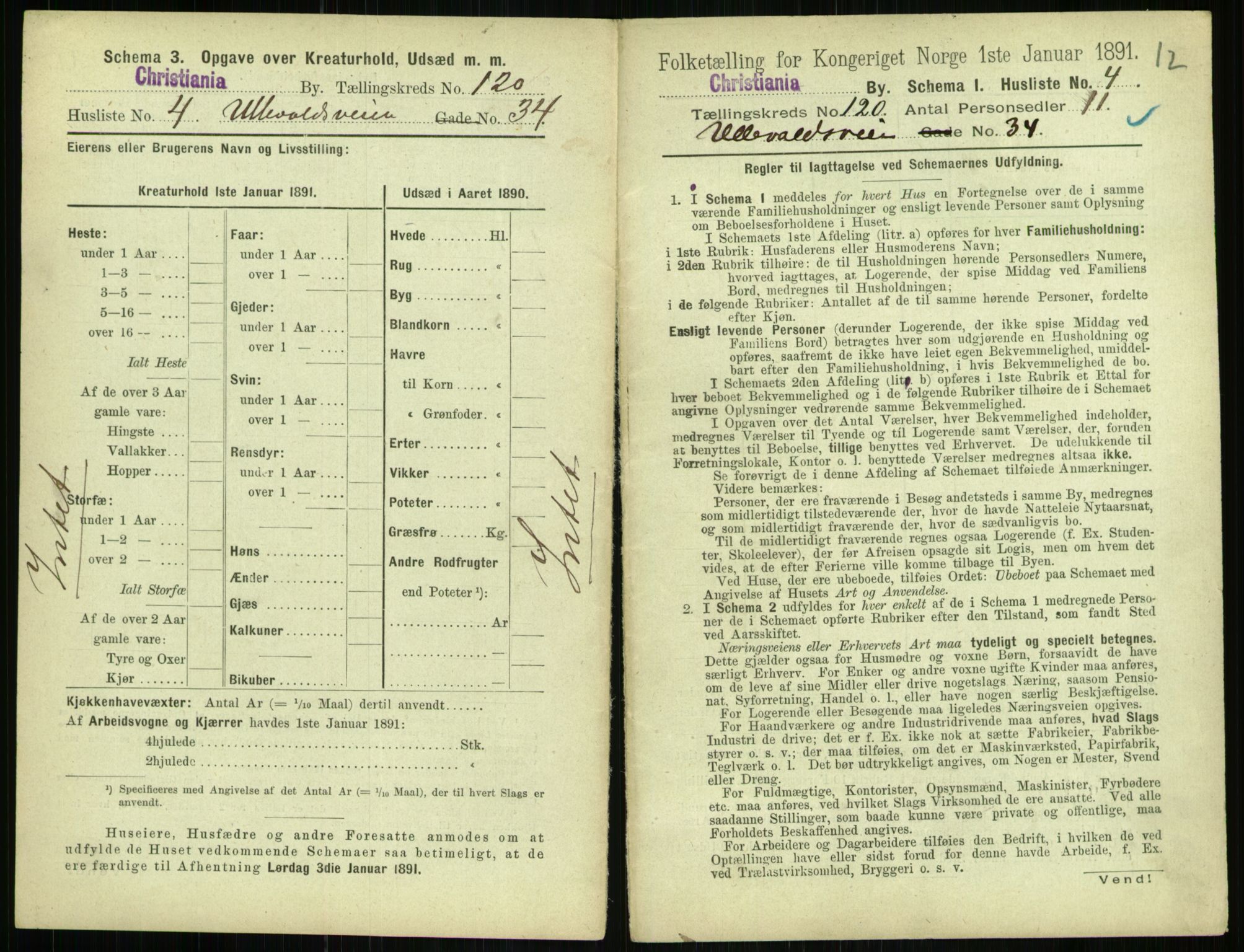 RA, 1891 census for 0301 Kristiania, 1891, p. 63979