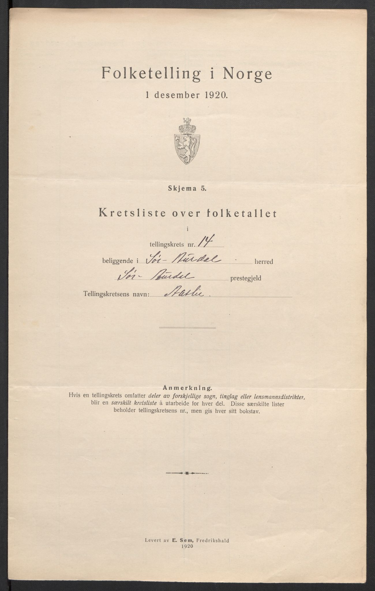 SAH, 1920 census for Sør-Aurdal, 1920, p. 49