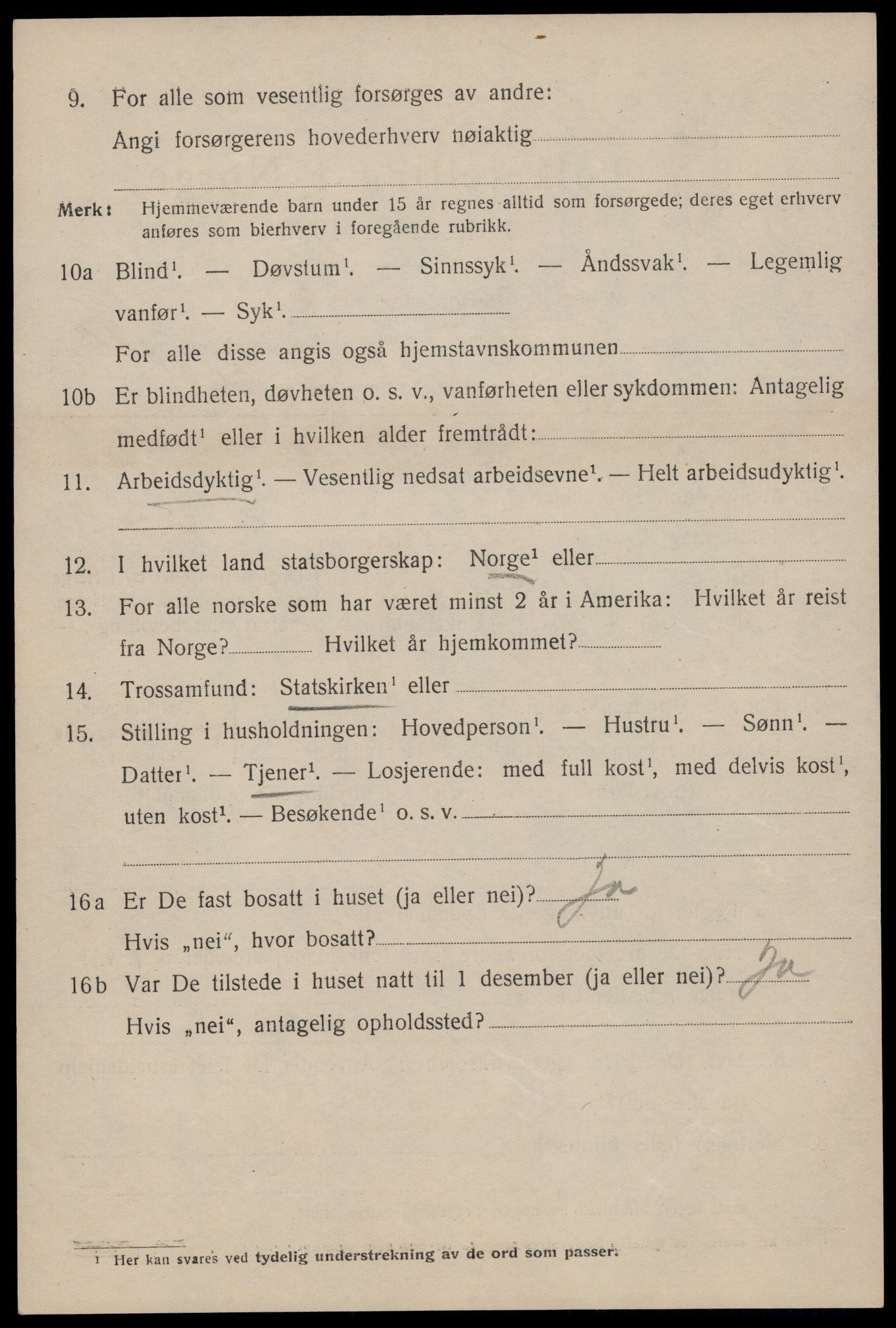SAST, 1920 census for Stavanger, 1920, p. 70047