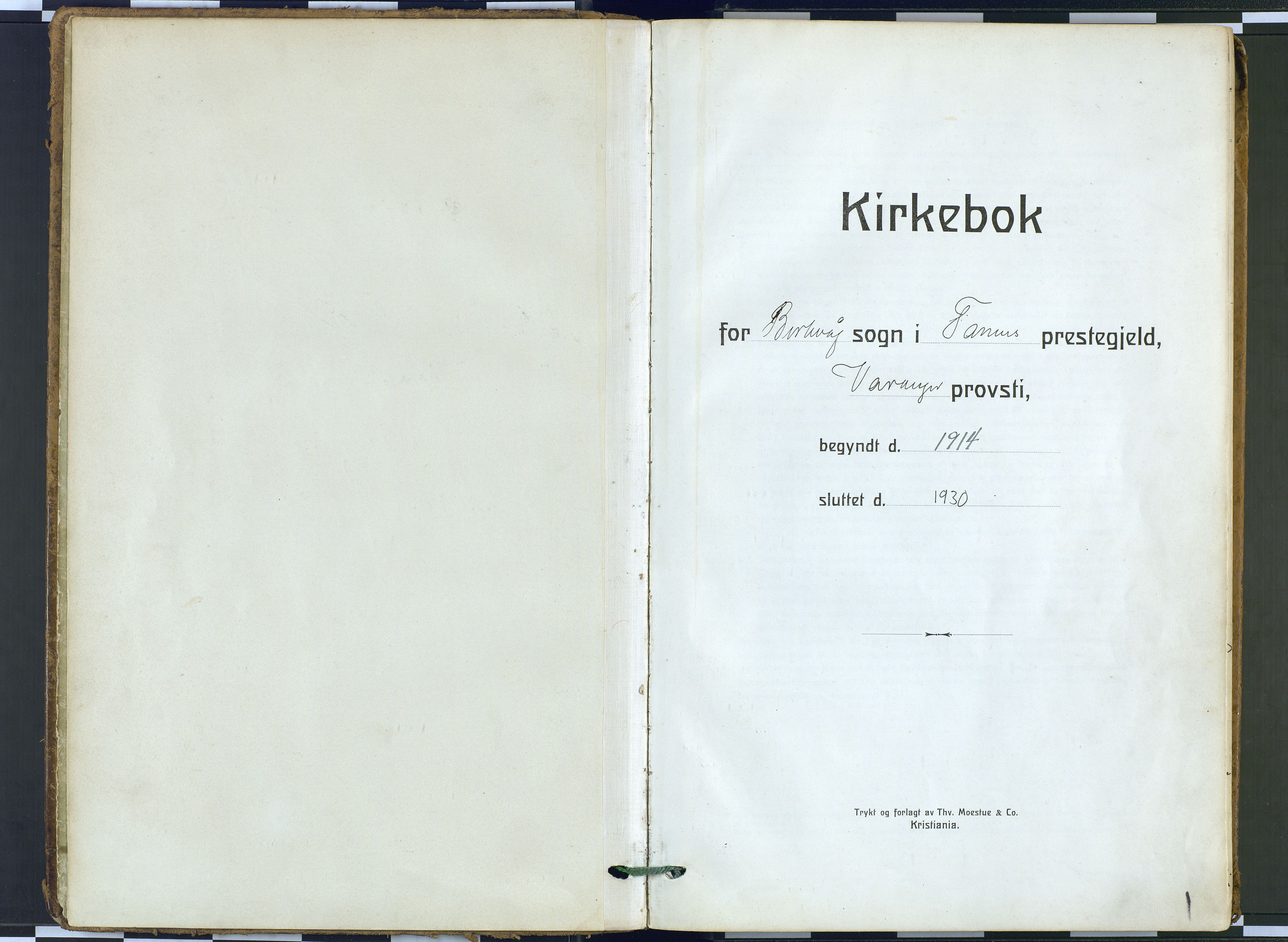 Tana sokneprestkontor, SATØ/S-1334/H/Ha: Parish register (official) no. 9, 1914-1930