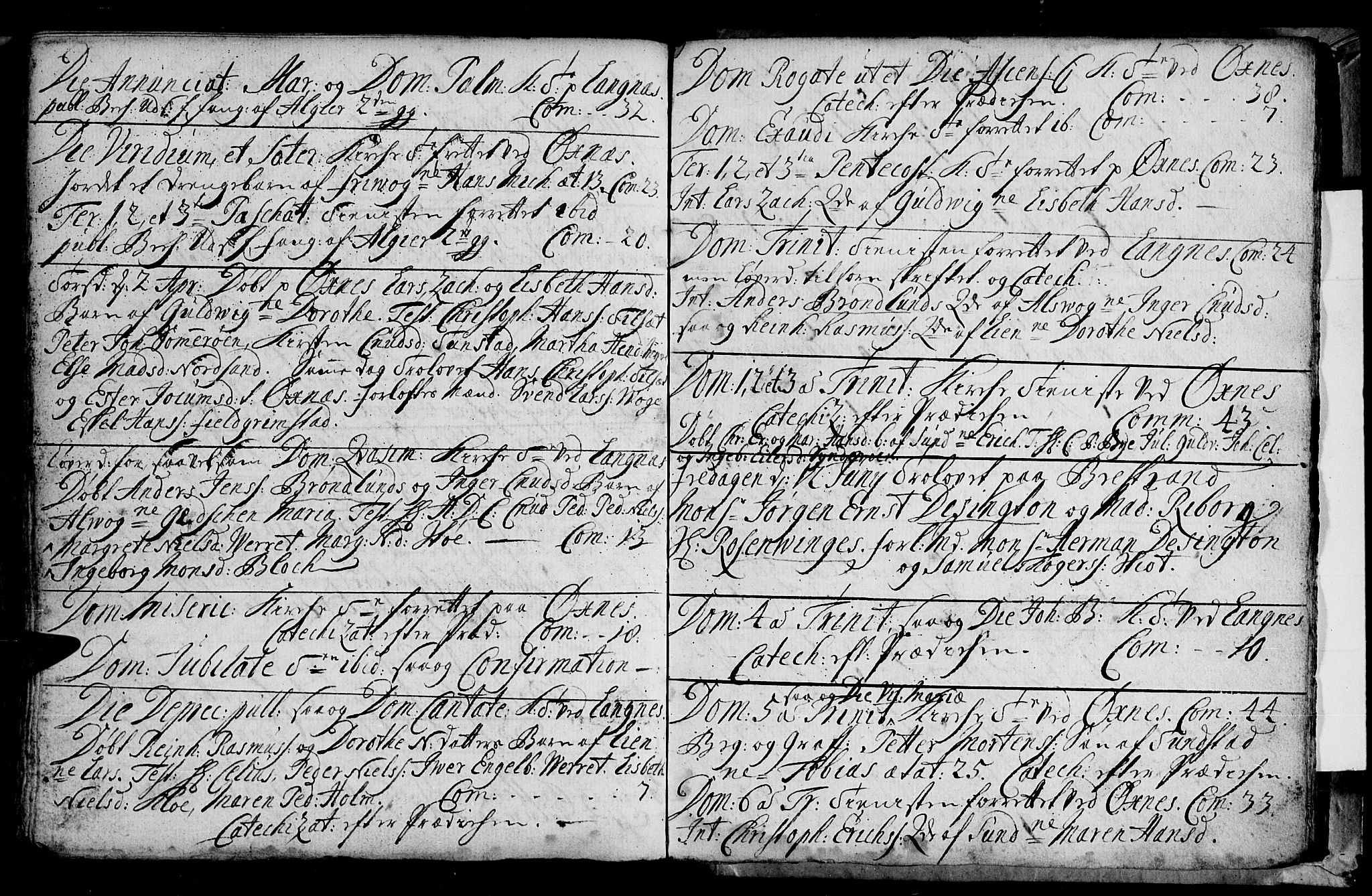 Ministerialprotokoller, klokkerbøker og fødselsregistre - Nordland, AV/SAT-A-1459/893/L1328: Parish register (official) no. 893A01, 1718-1749