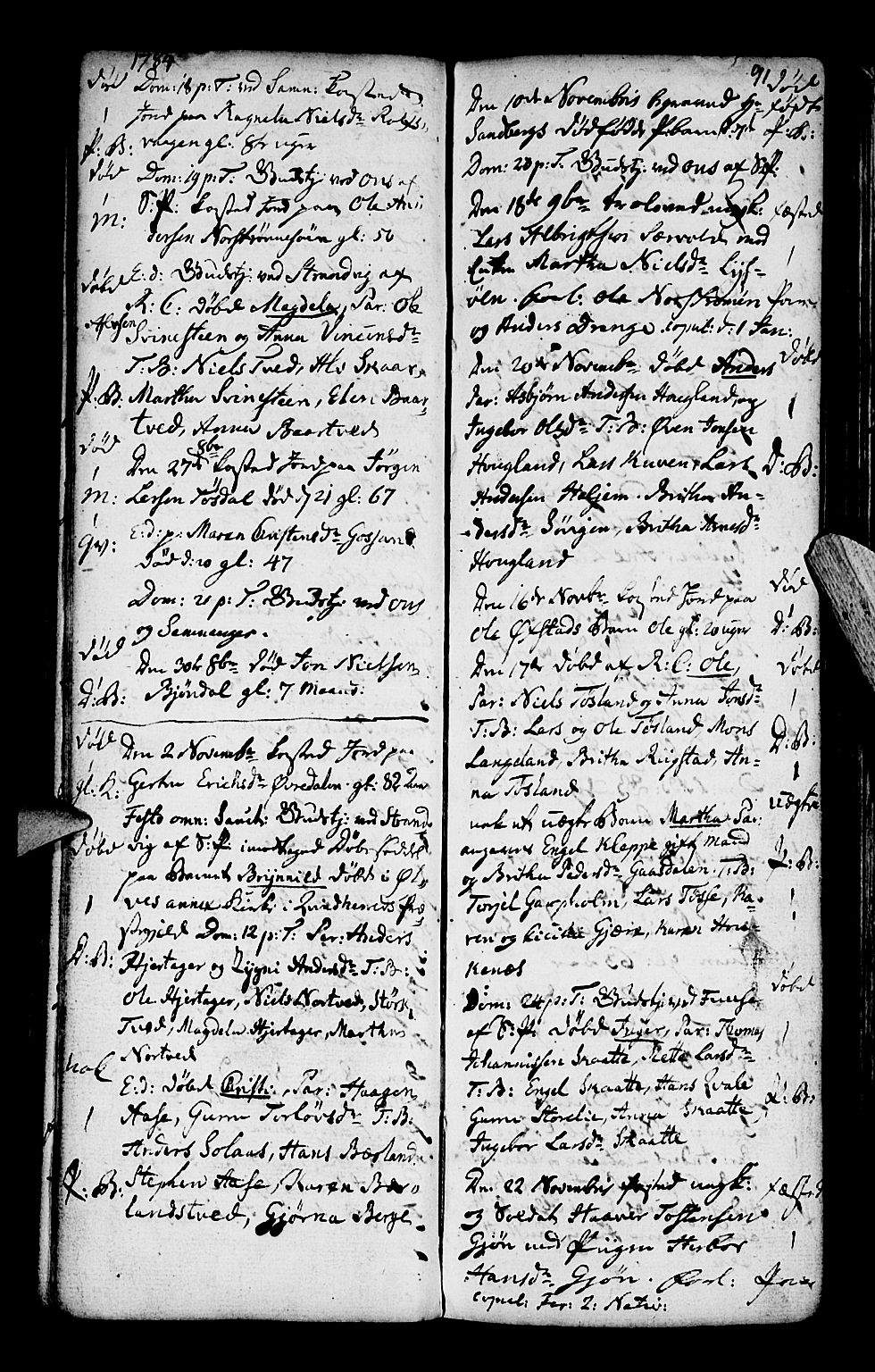 Os sokneprestembete, AV/SAB-A-99929: Parish register (official) no. A 10, 1779-1788, p. 91